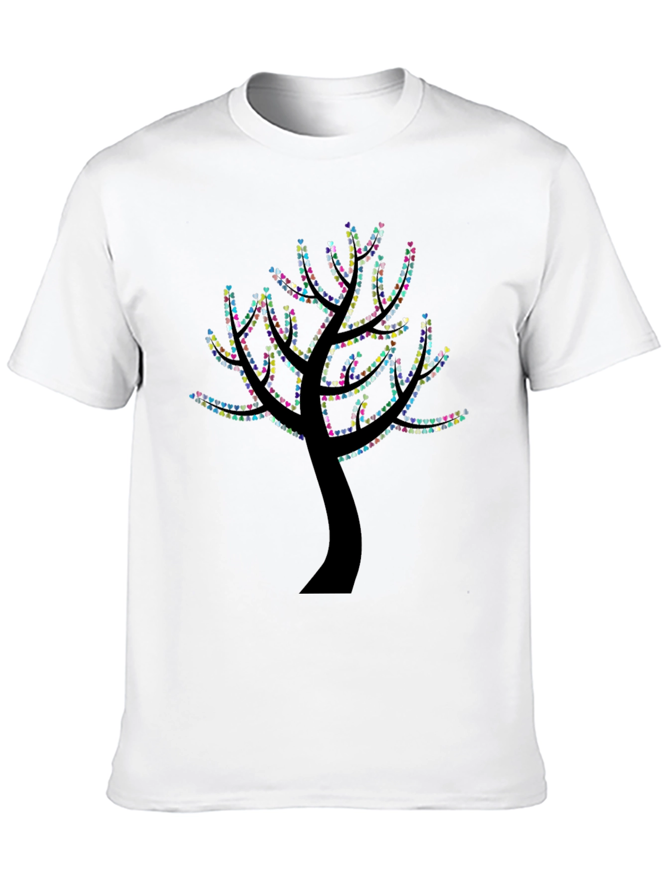 Heart Tree Graphic Black T-Shirt