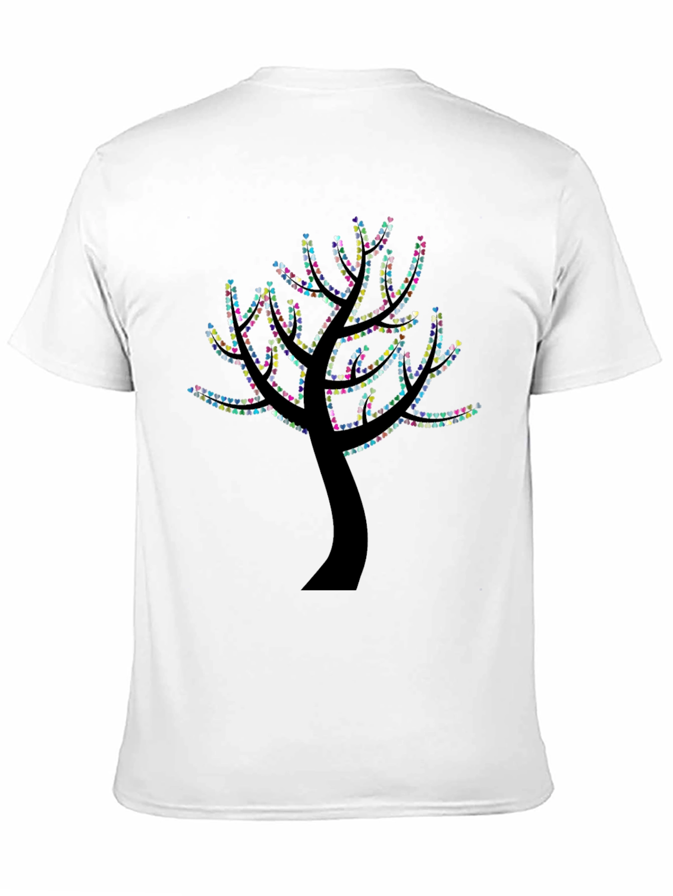 Heart Tree Graphic Black T-Shirt