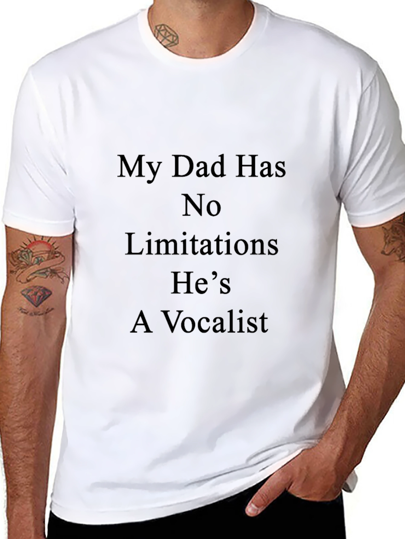 Dad Vocalist T-Shirt - No Limitations