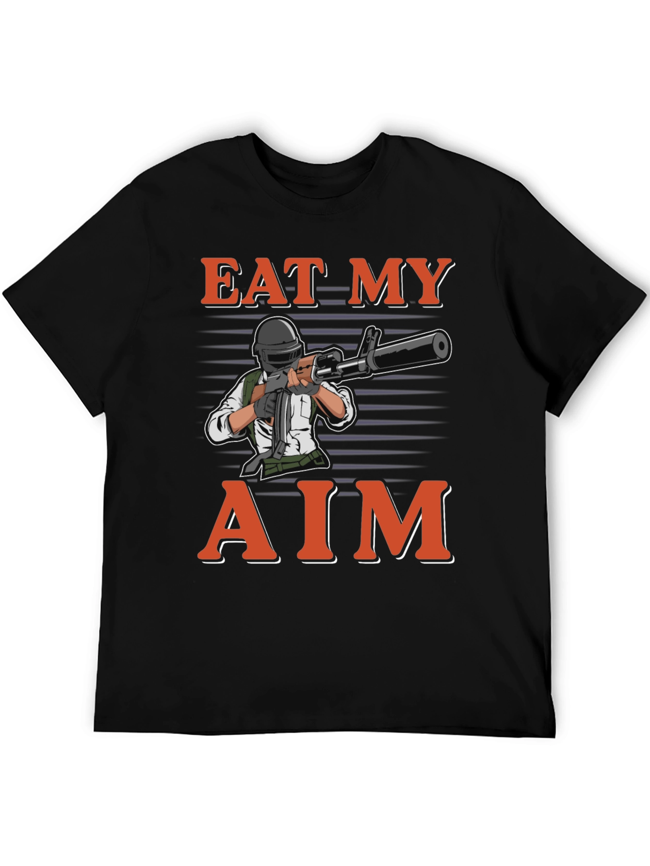 Eat My Aim Gaming T-Shirt - Black Cotton Tee