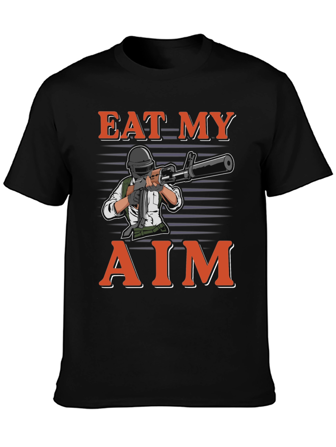 Eat My Aim Gaming T-Shirt - Black Cotton Tee
