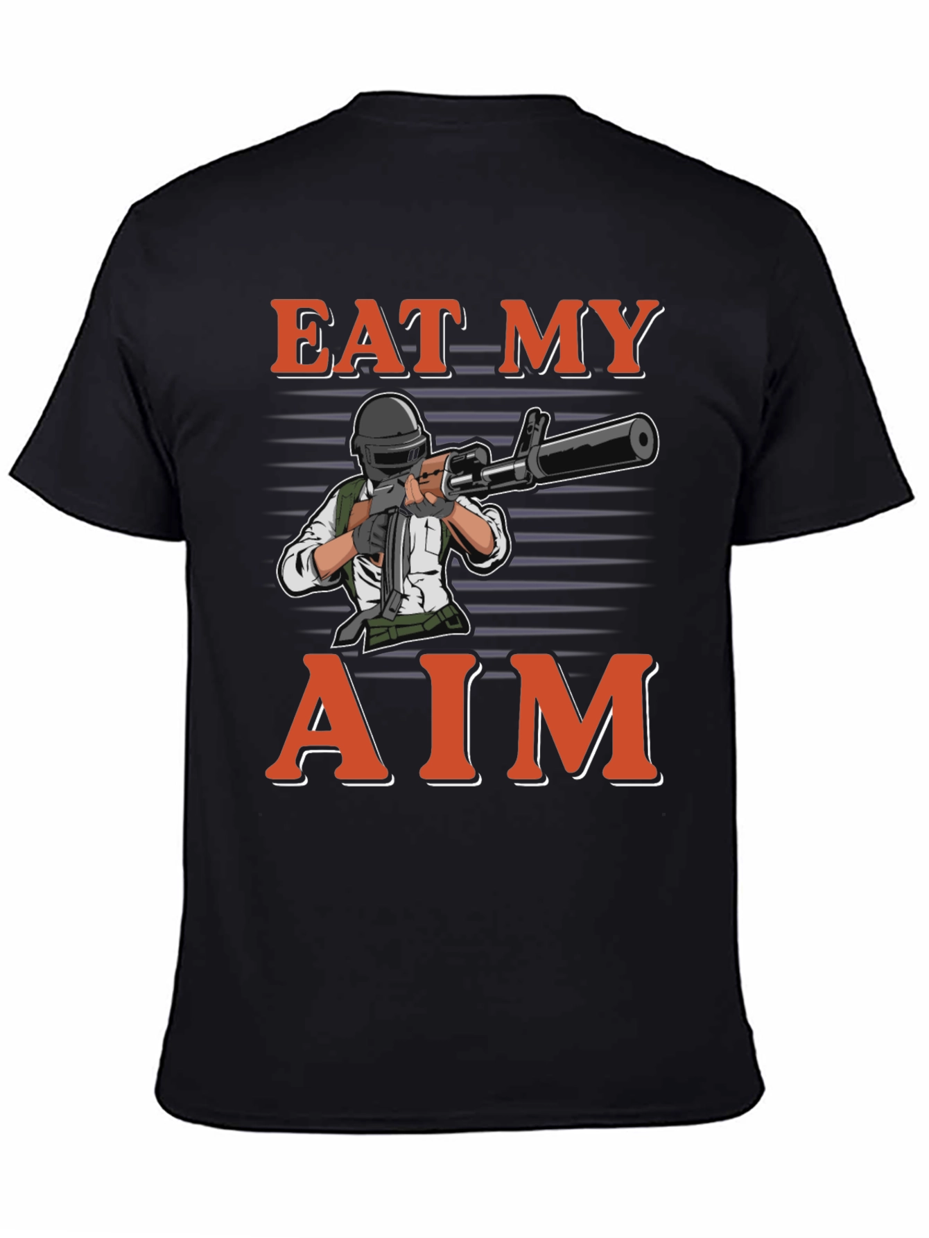 Eat My Aim Gaming T-Shirt - Black Cotton Tee