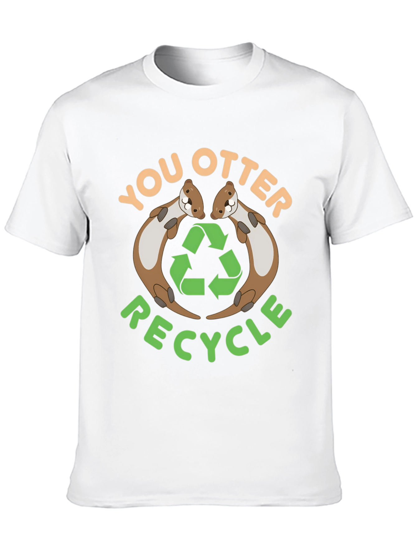 You Otter Recycle Black T-Shirt