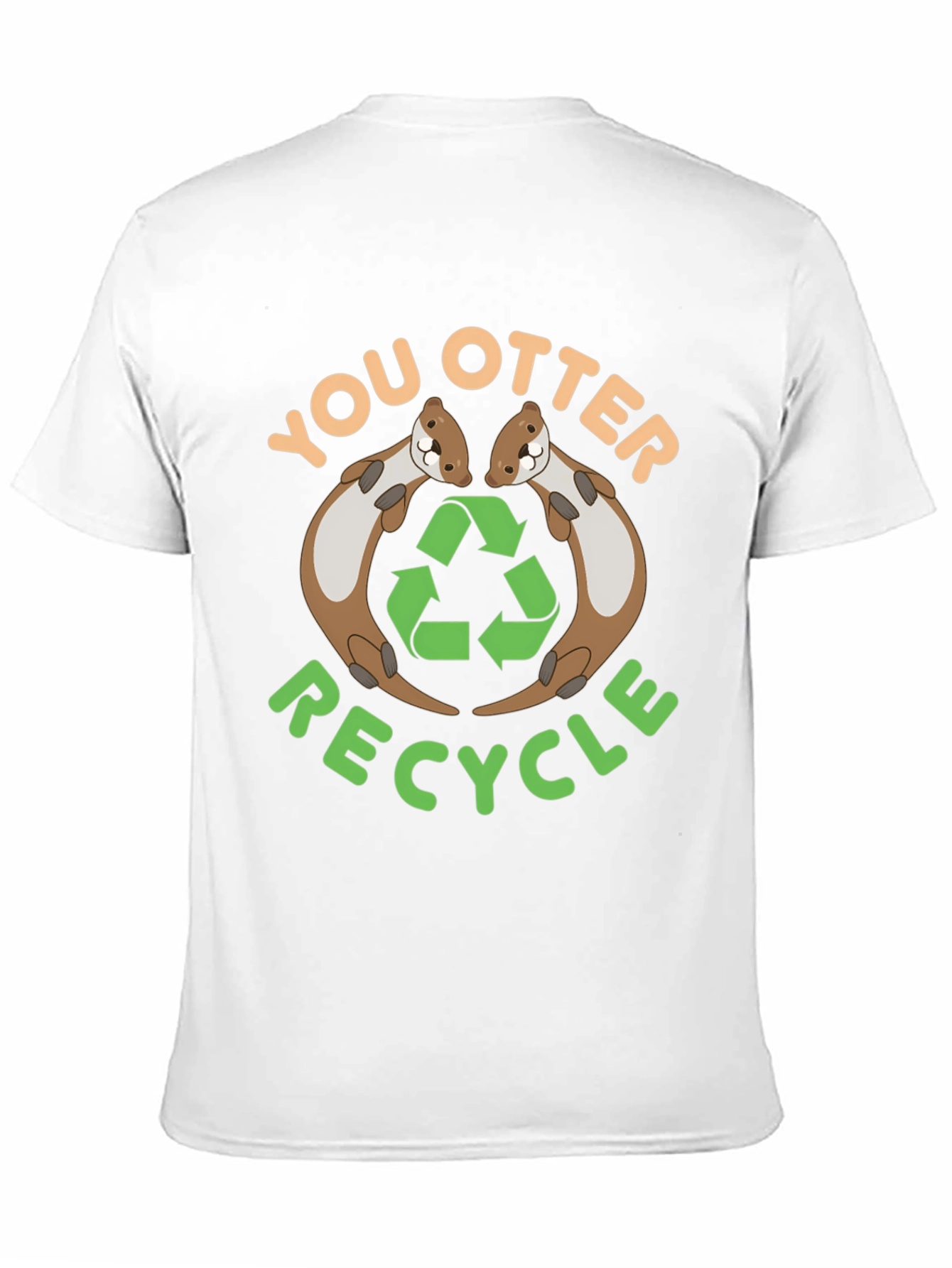 You Otter Recycle Black T-Shirt