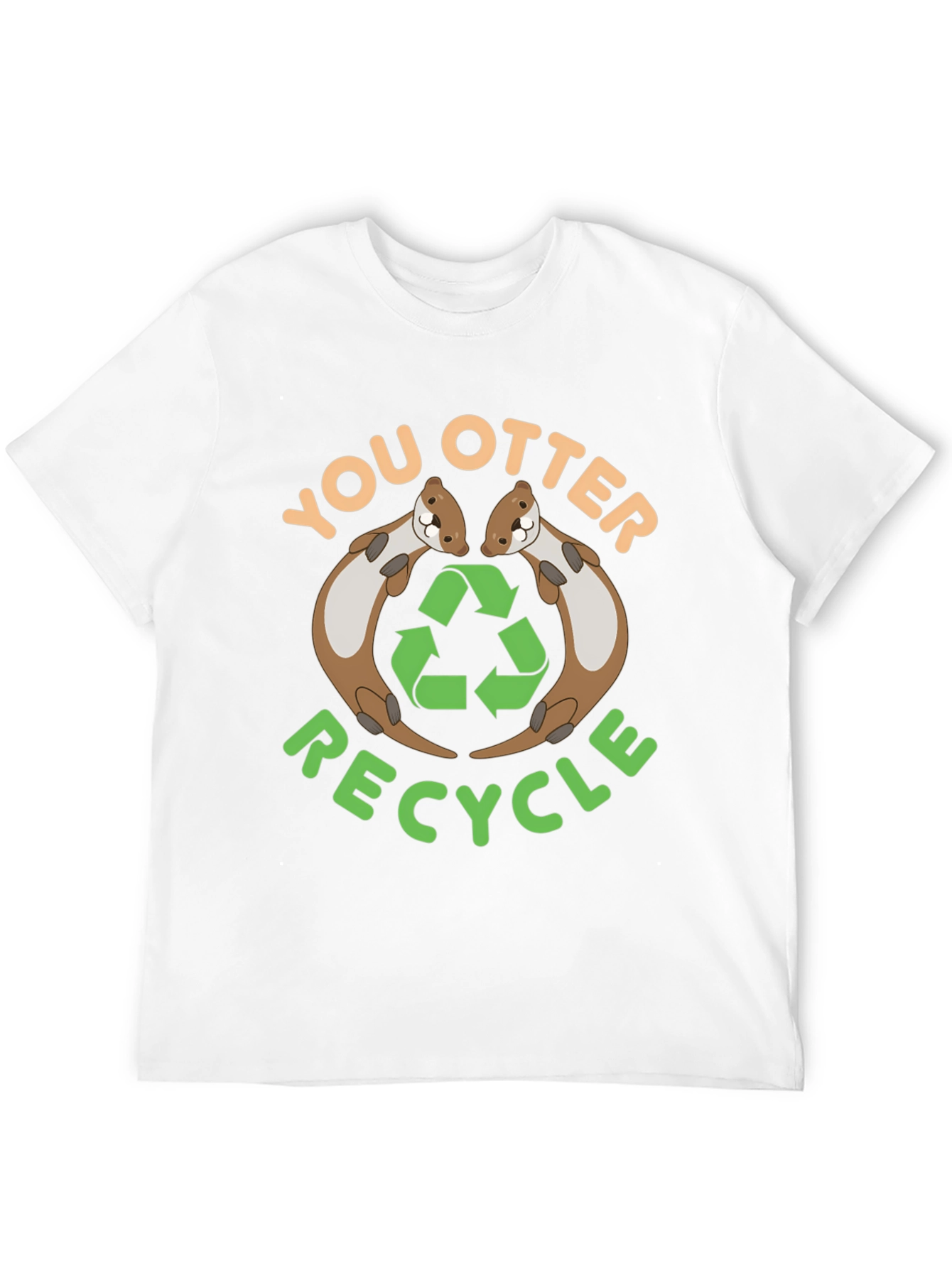 You Otter Recycle Black T-Shirt