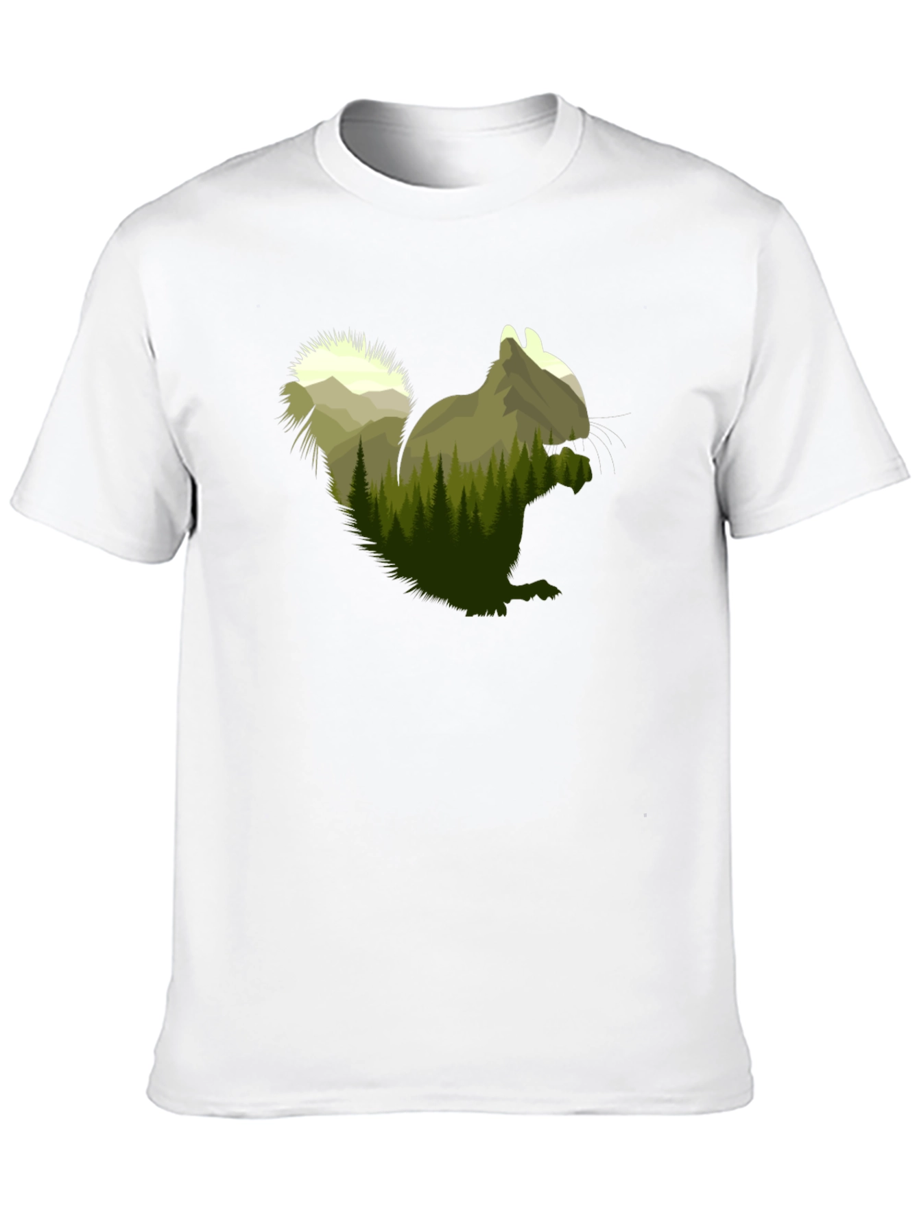 Squirrel Forest Graphic Tee - Nature Lovers Apparel