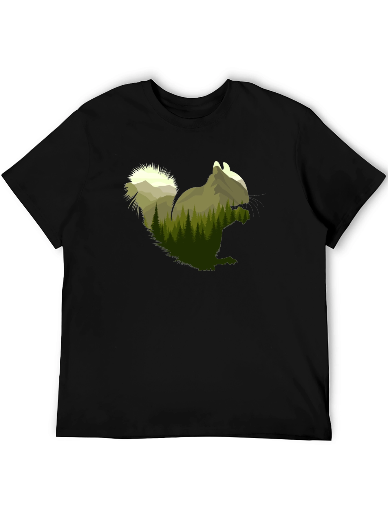 Squirrel Forest Graphic Tee - Nature Lovers Apparel