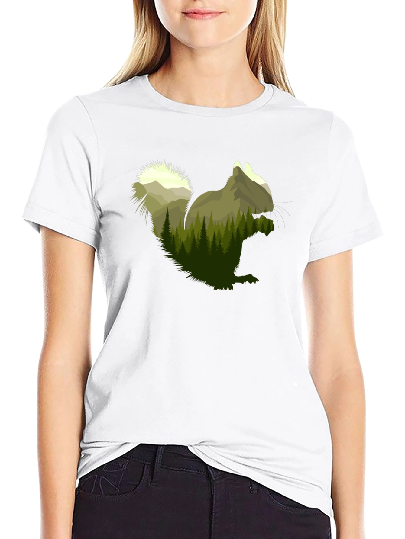 Squirrel Forest Graphic Tee - Nature Lovers Apparel