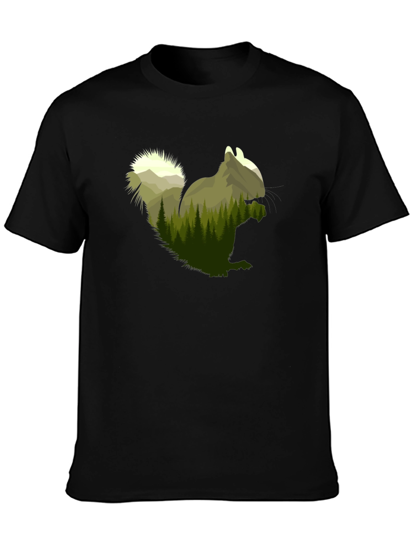 Squirrel Forest Graphic Tee - Nature Lovers Apparel