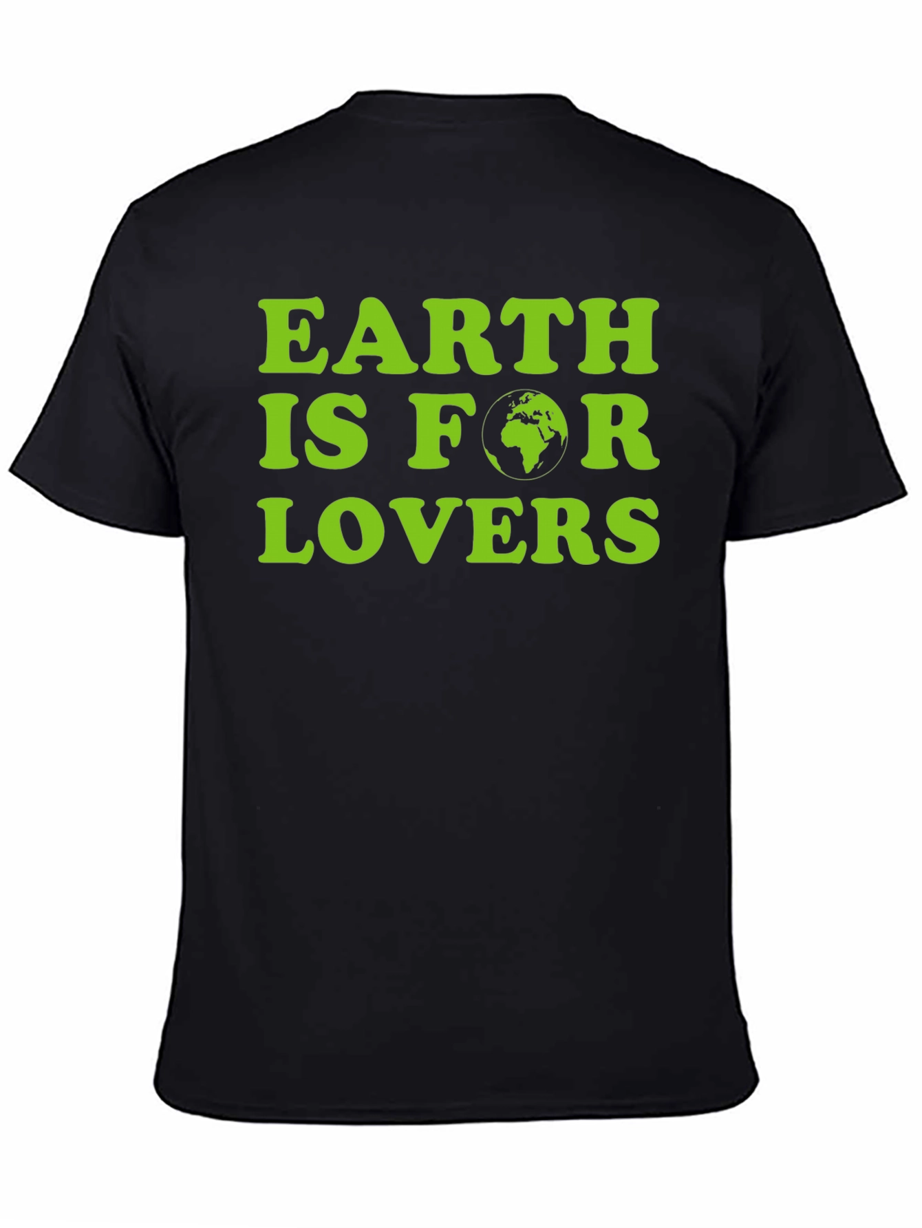 Earth Is For Lovers Graphic Tee - Black