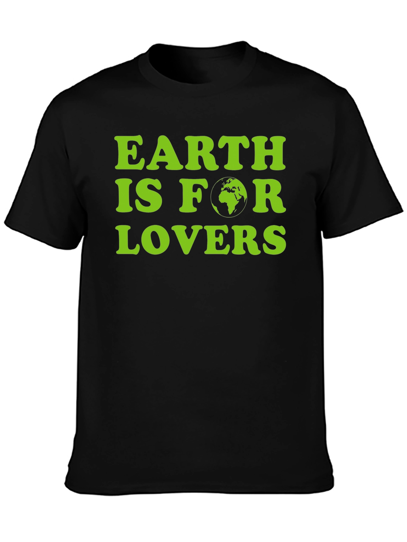 Earth Is For Lovers Graphic Tee - Black