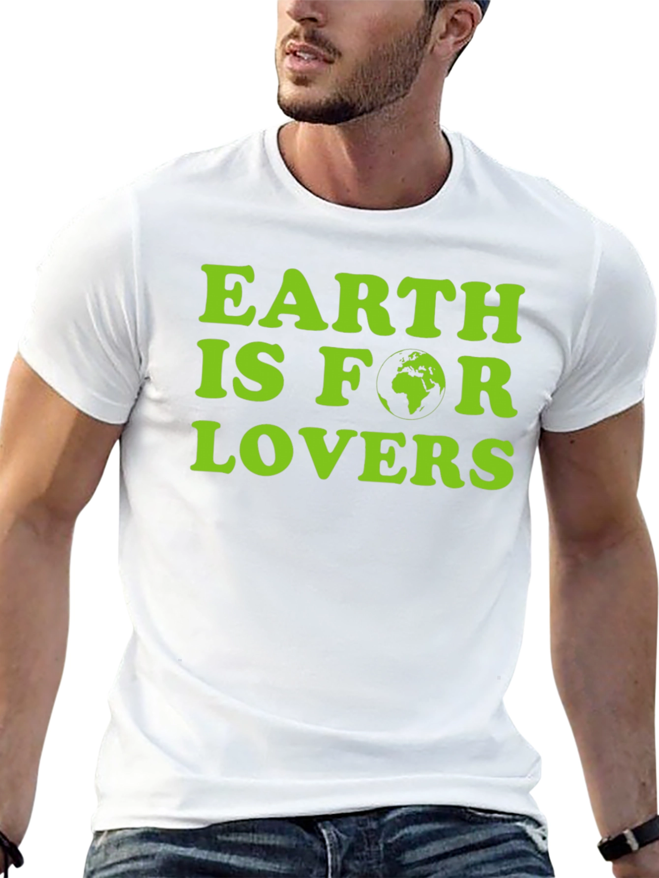 Earth Is For Lovers Graphic Tee - Black
