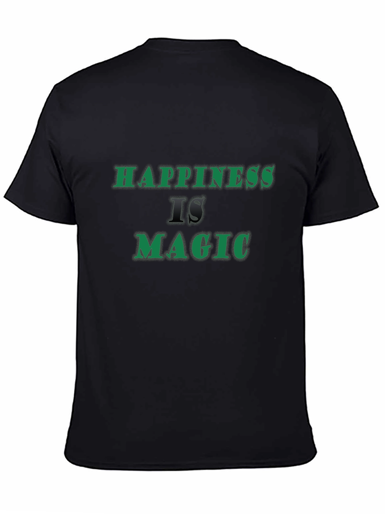 Happiness is Magic Black T-Shirt