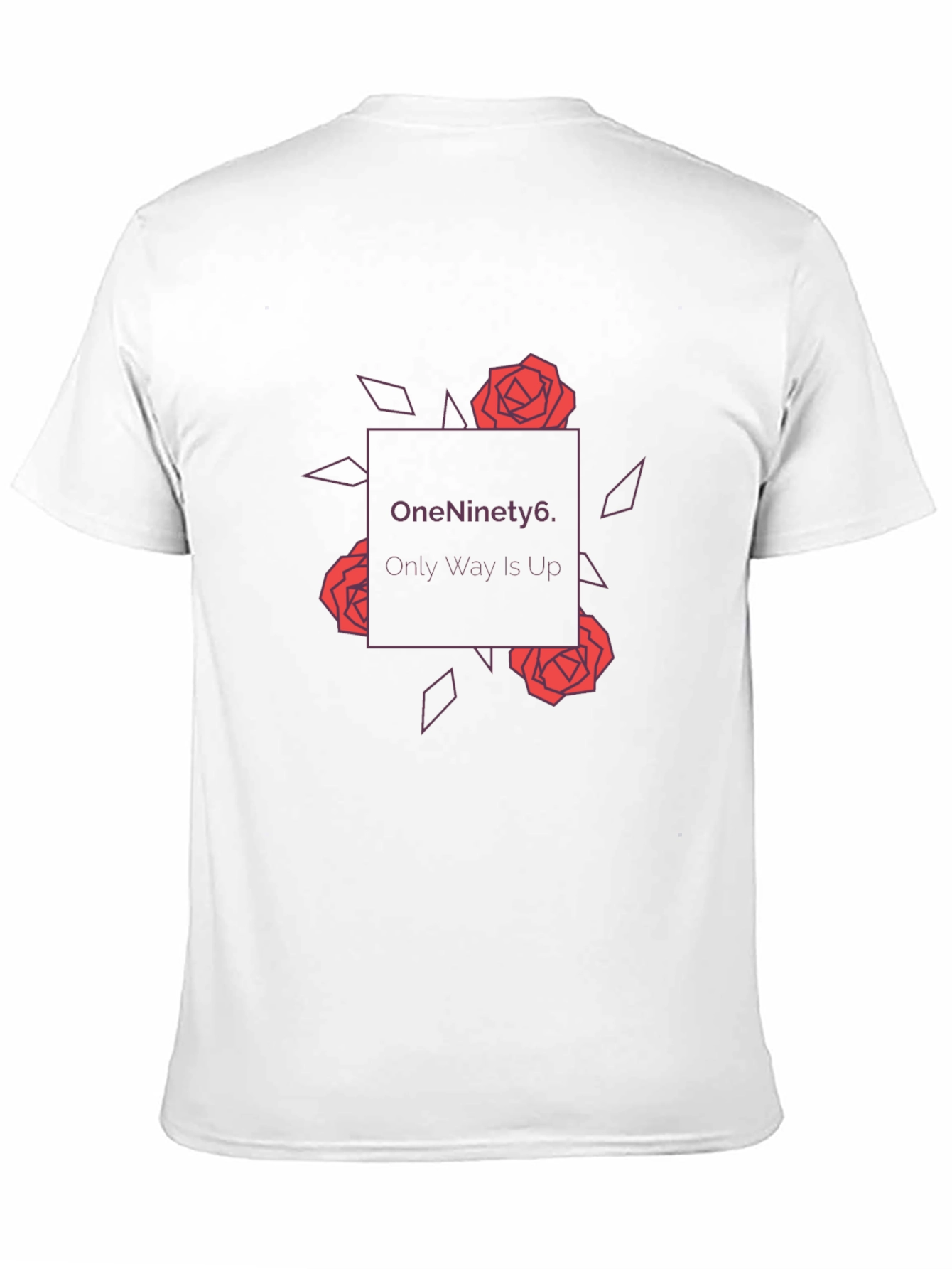 OneNinety6 Rose Graphic Tee - Black Cotton Blend