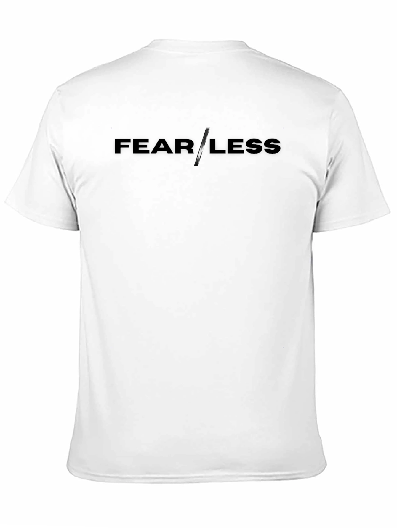 Fearless Black Graphic Print Crew Neck T-Shirt
