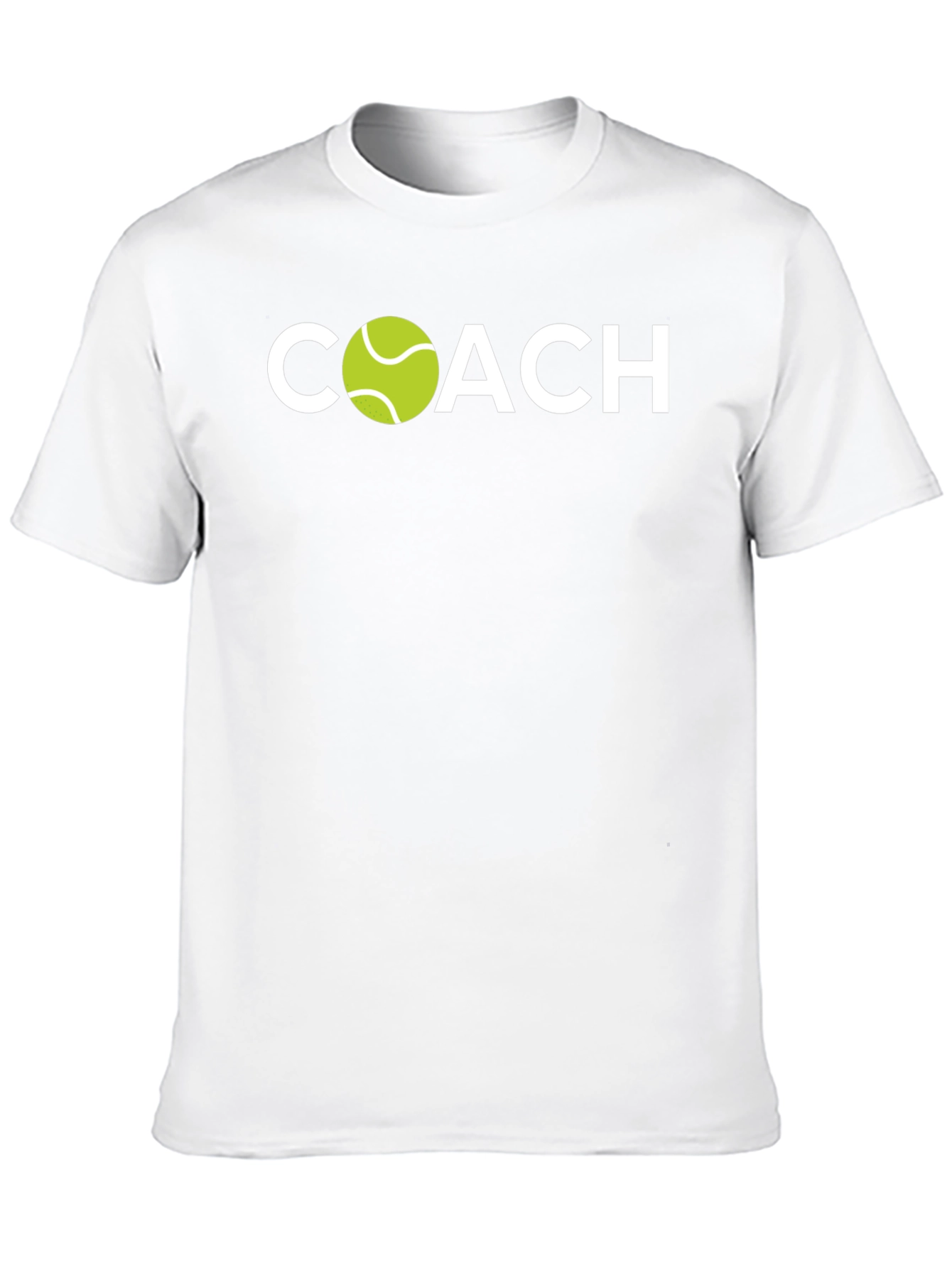 Tennis Coach Graphic Tee - Black Cotton T-Shirt