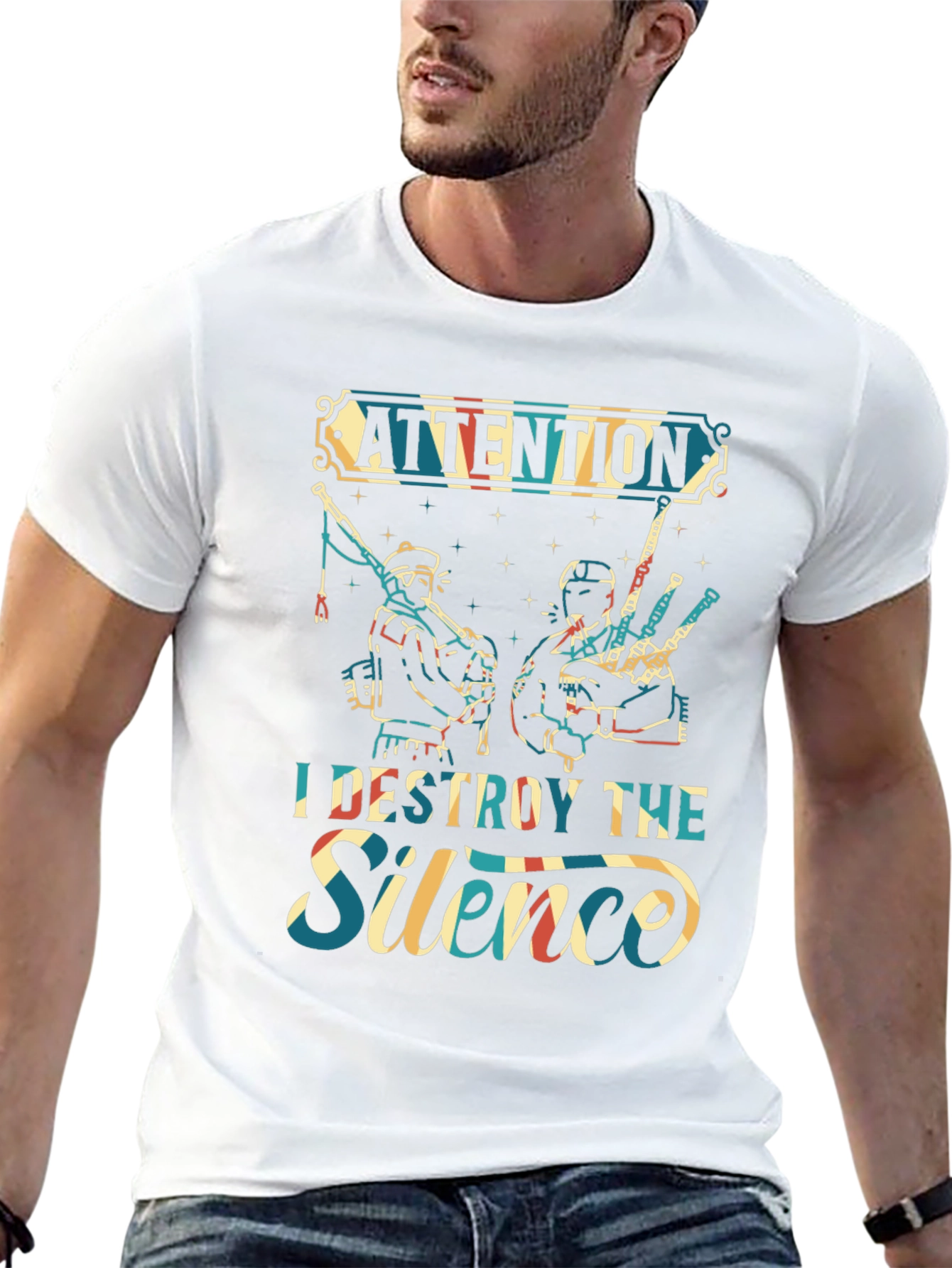 Attention I Destroy The Silence T-Shirt