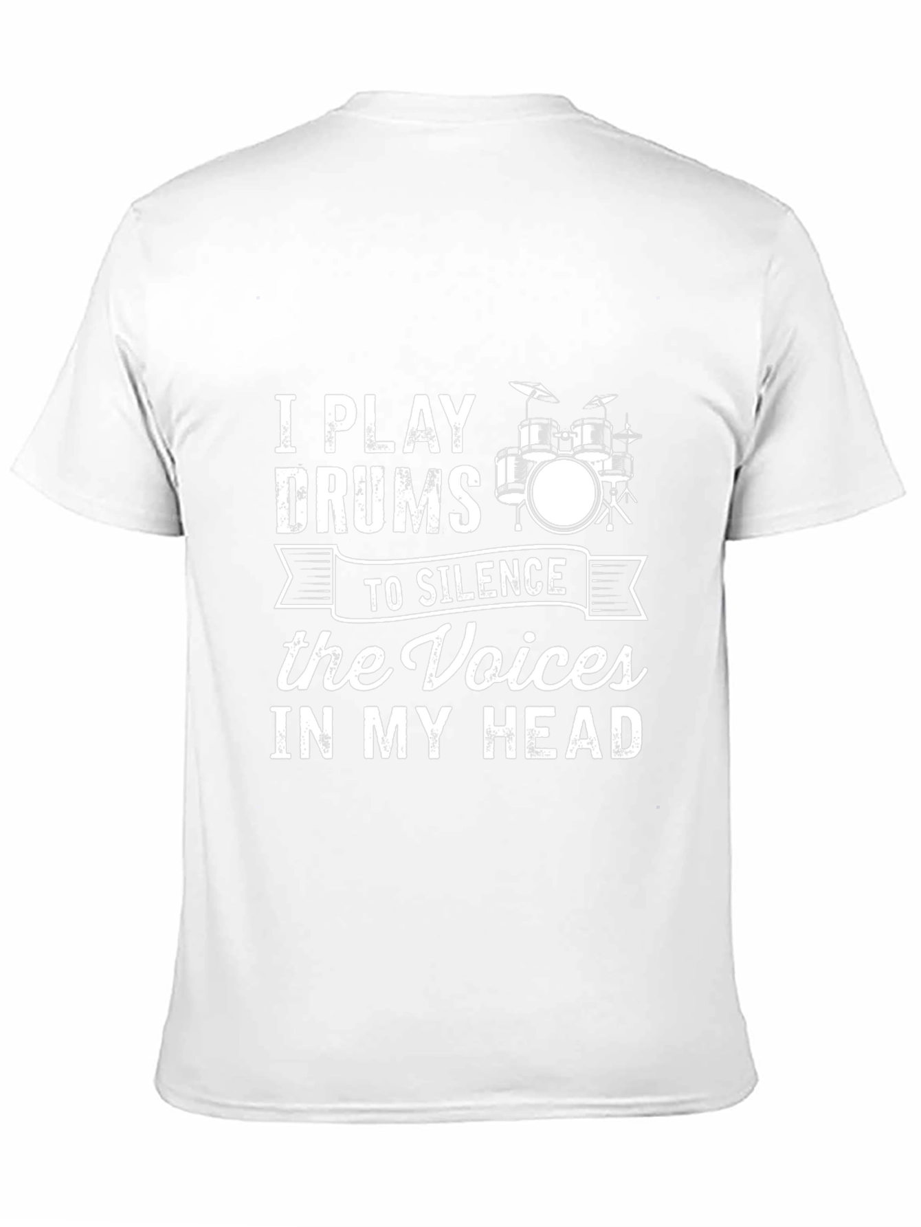 I Play Drums to Silence the Voices Graphic T-Shirt