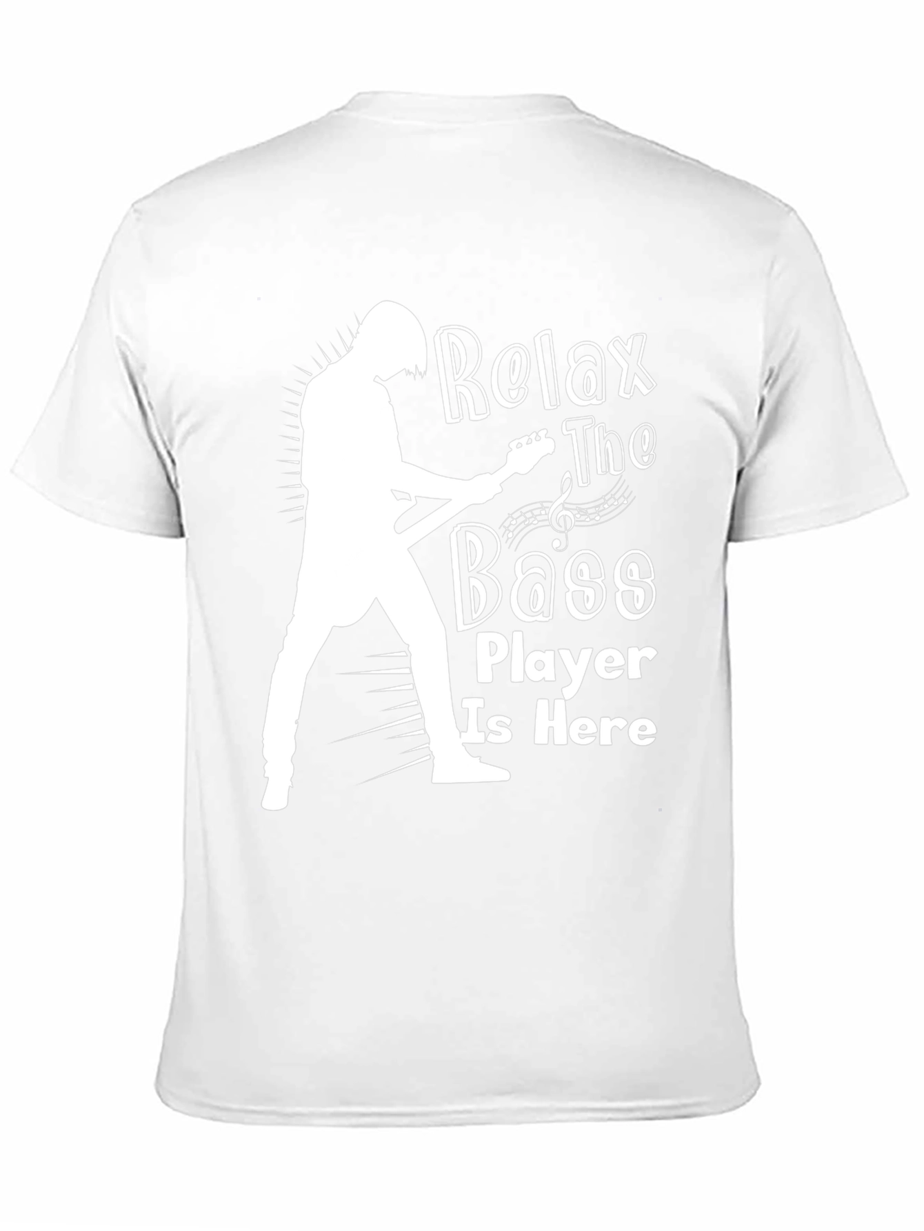 Relax The Bass Player Is Here Black T-Shirt