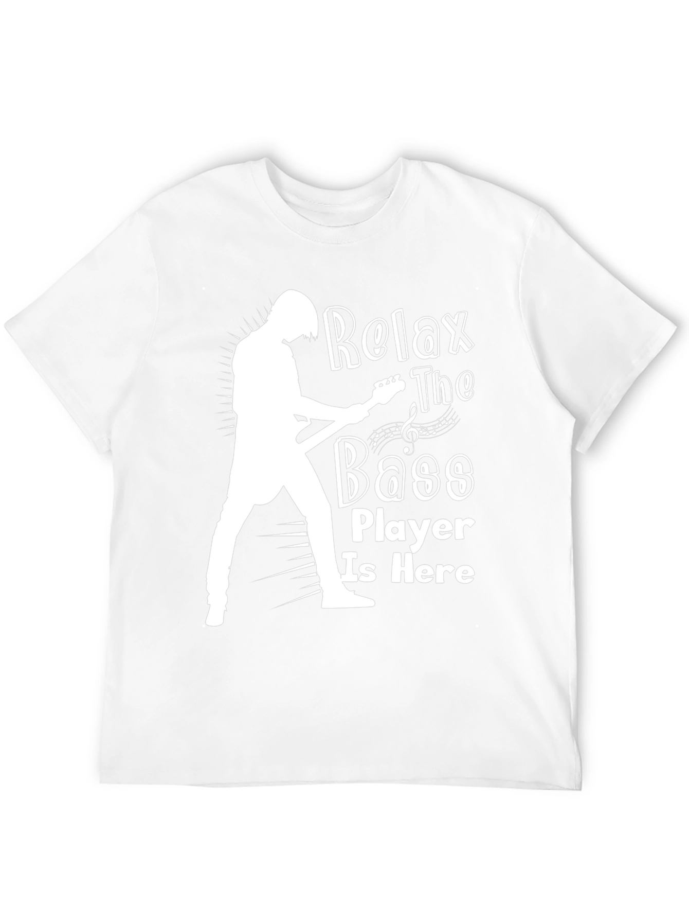 Relax The Bass Player Is Here Black T-Shirt