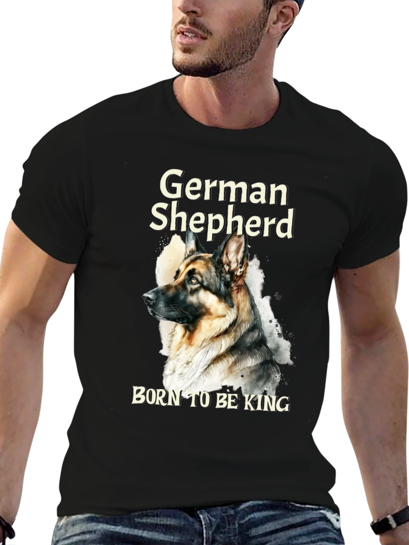 German Shepherd Born To Be King T-Shirt