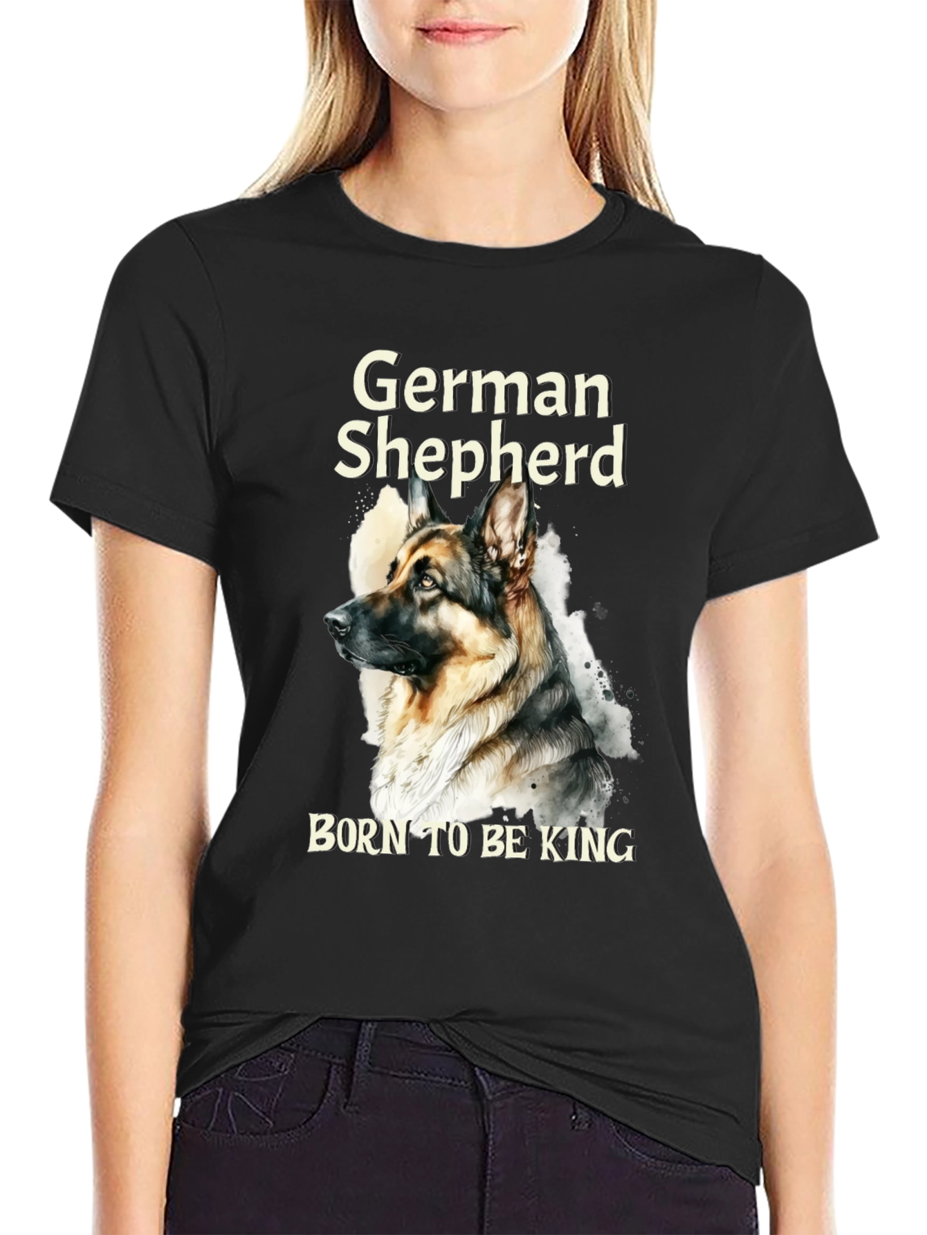 German Shepherd Born To Be King T-Shirt