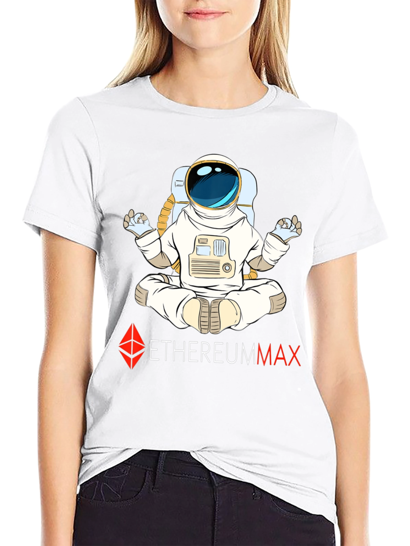 EthereumMax Astronaut T-Shirt - Crypto Style
