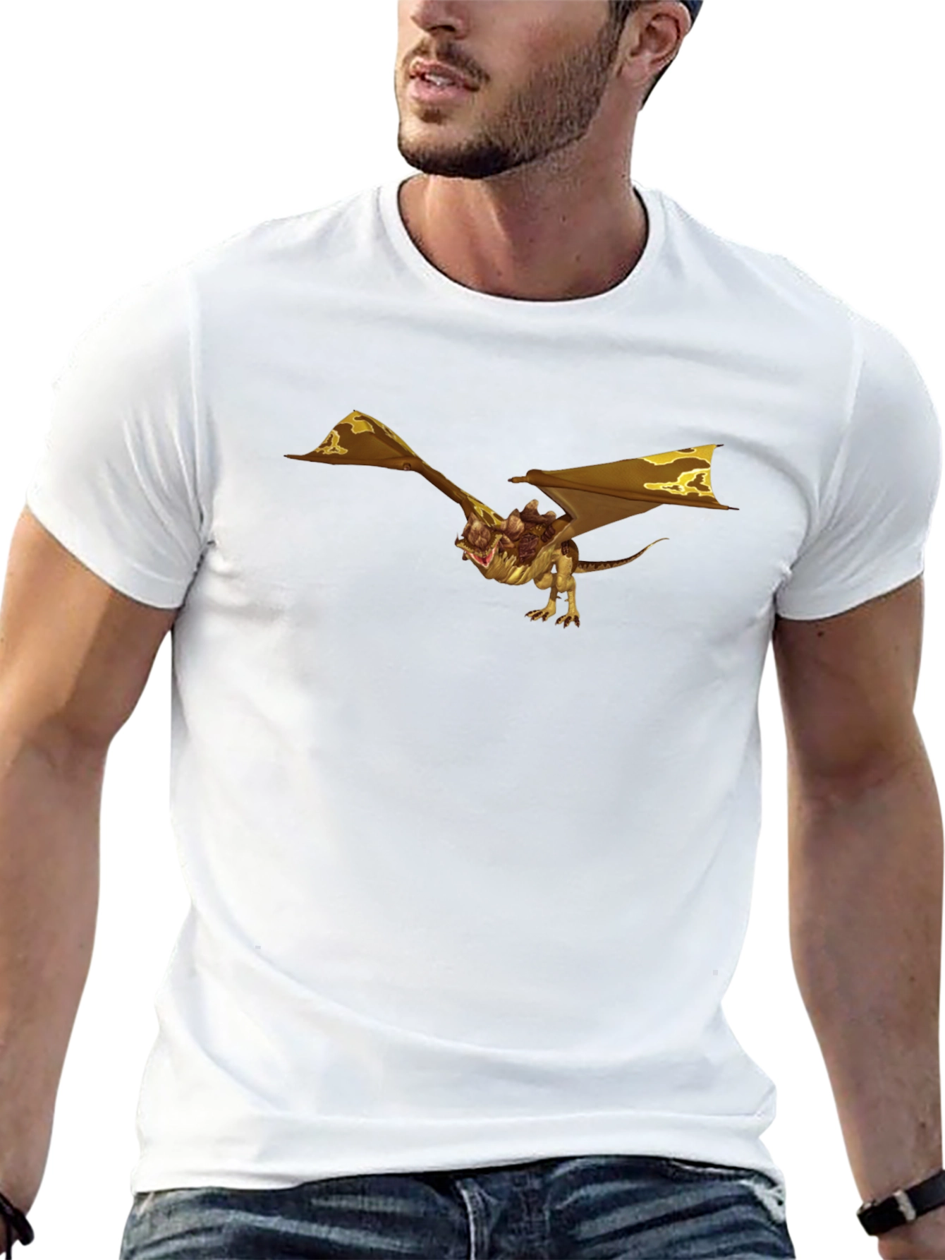 Dragon Rider Graphic Black T-Shirt