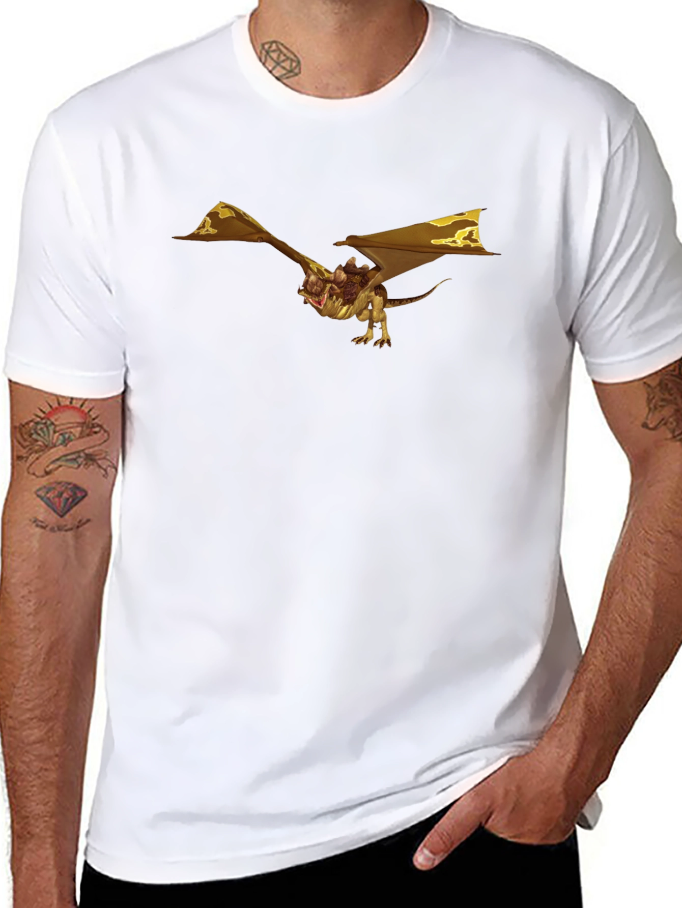 Dragon Rider Graphic Black T-Shirt