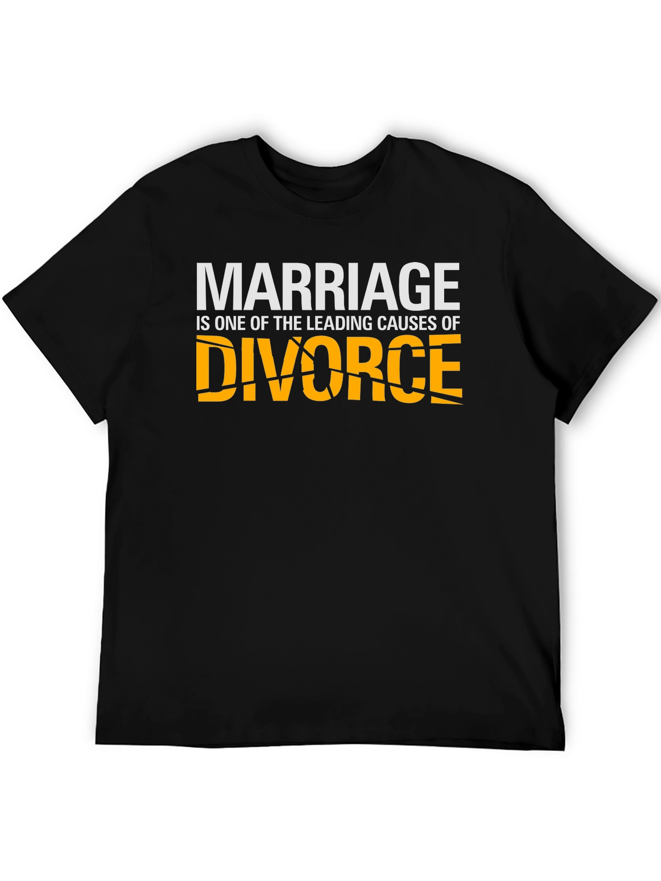Marriage Divorce Graphic T-Shirt - Black
