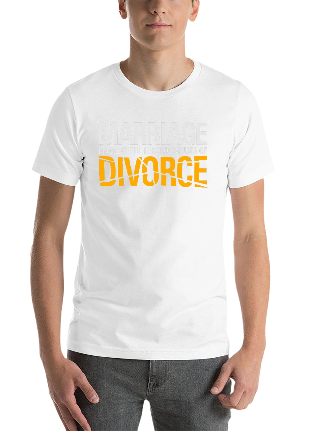Marriage Divorce Graphic T-Shirt - Black