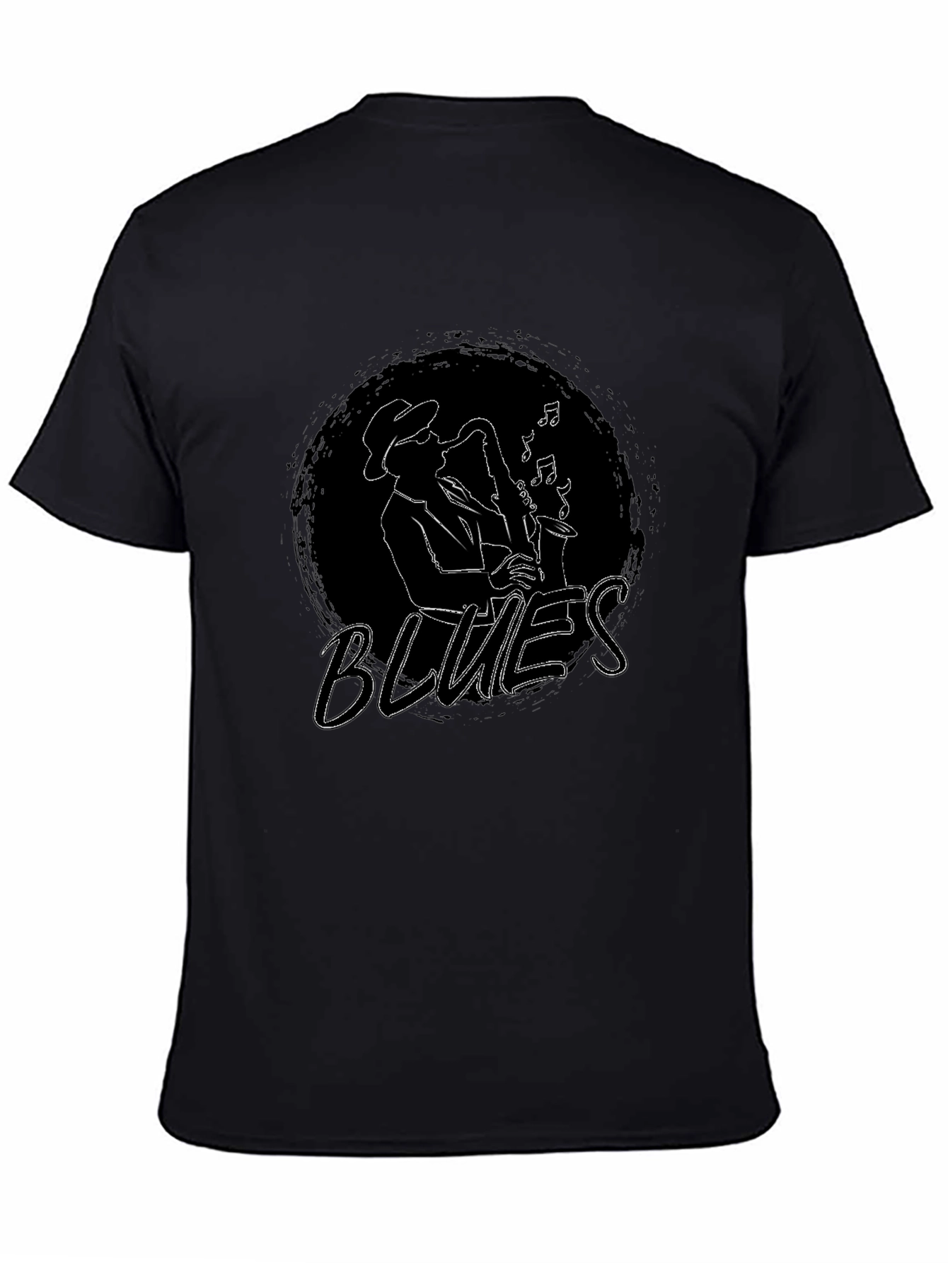 Blues Music Saxophone Graphic T-Shirt
