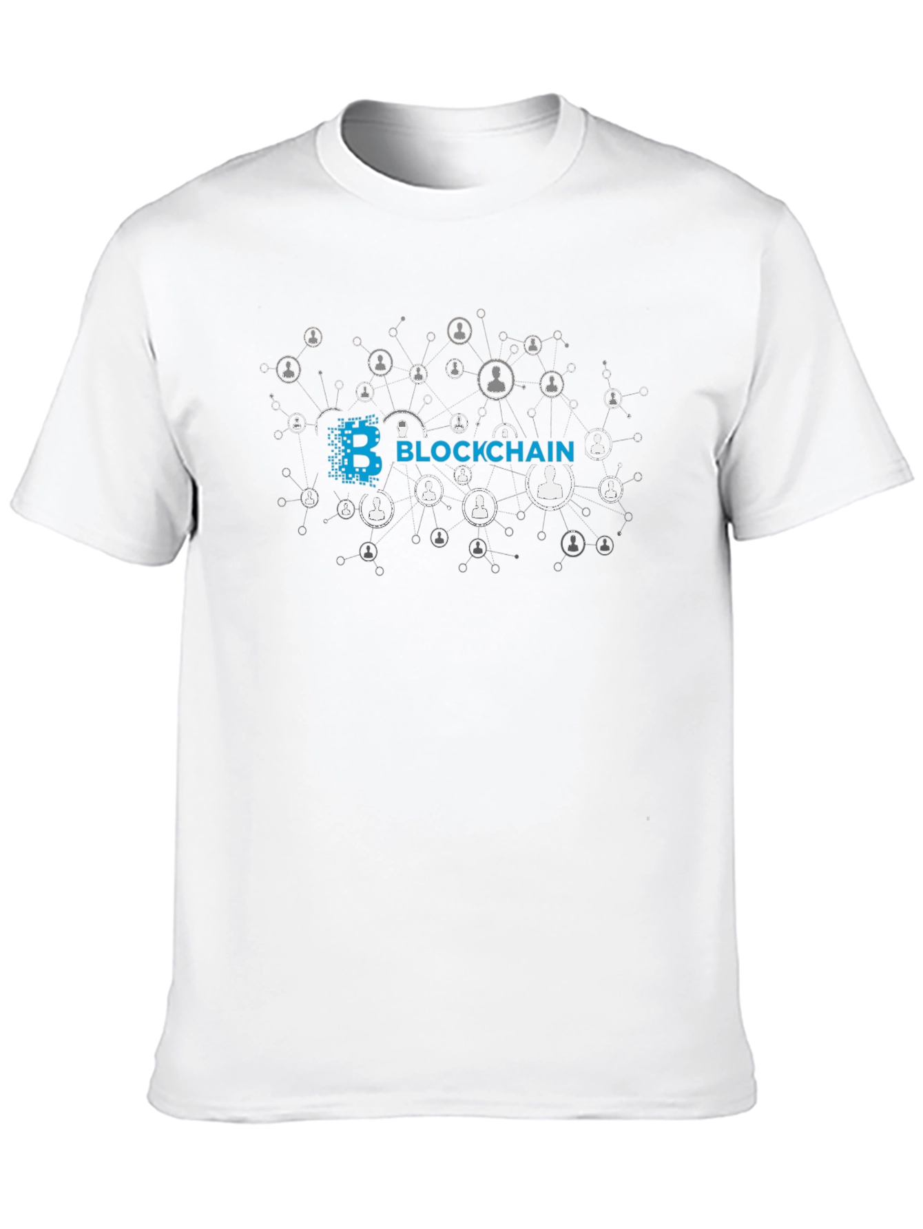 Blockchain Network Black Graphic Tee