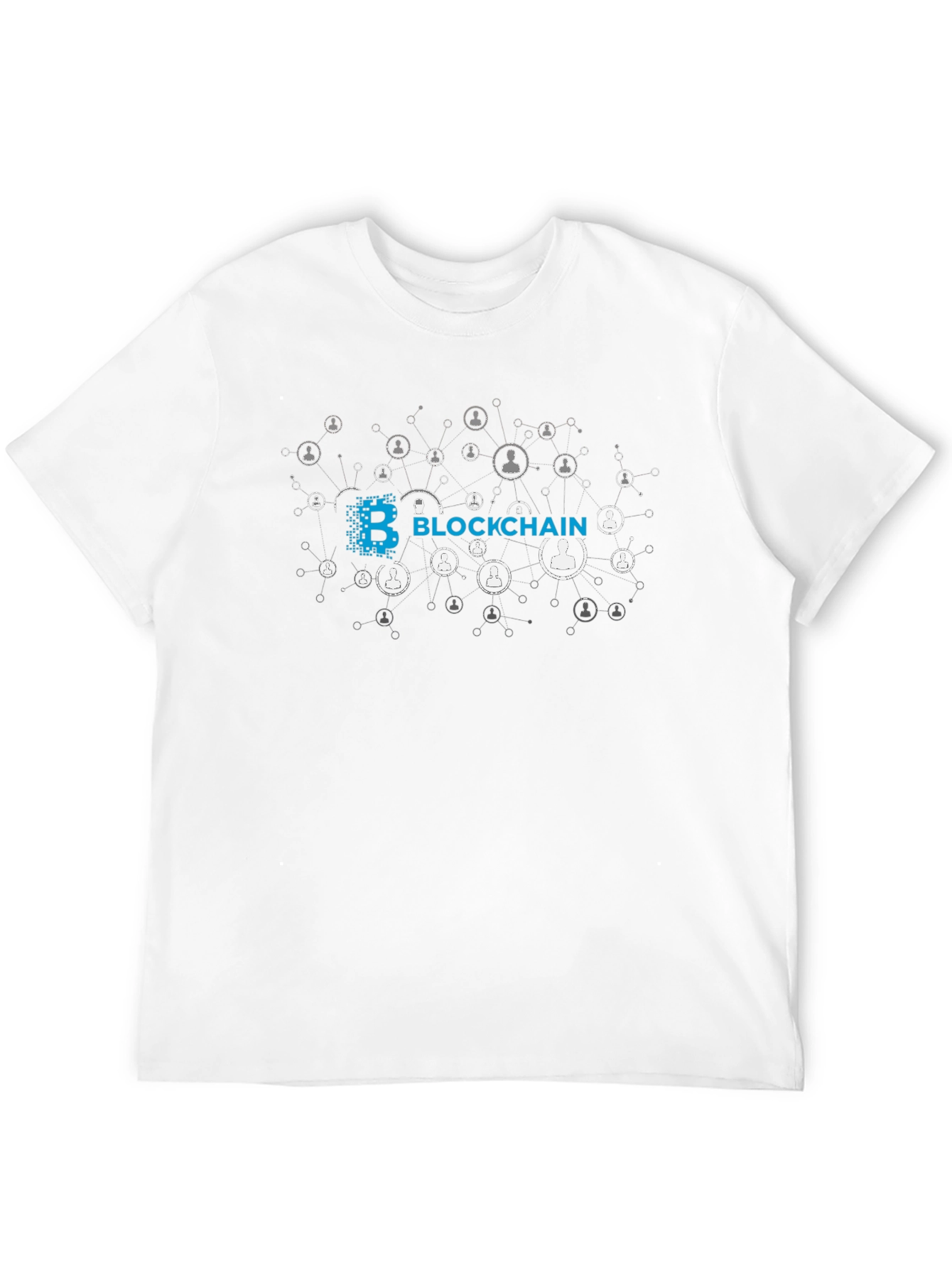 Blockchain Network Black Graphic Tee