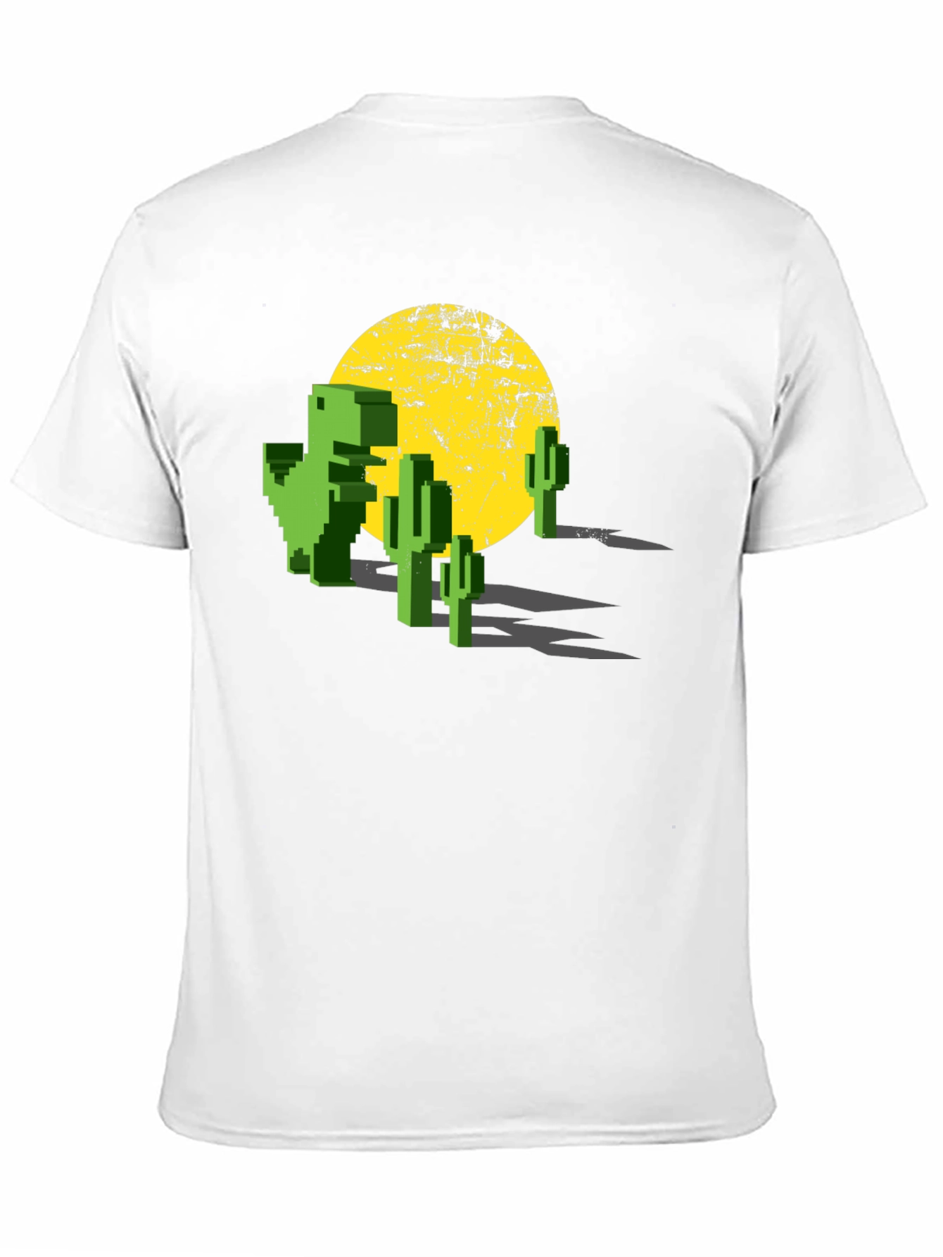 Retro Pixel Dinosaur T-Shirt - Gaming Tee