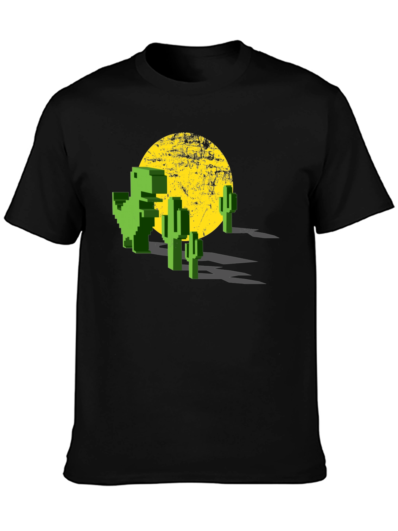Retro Pixel Dinosaur T-Shirt - Gaming Tee