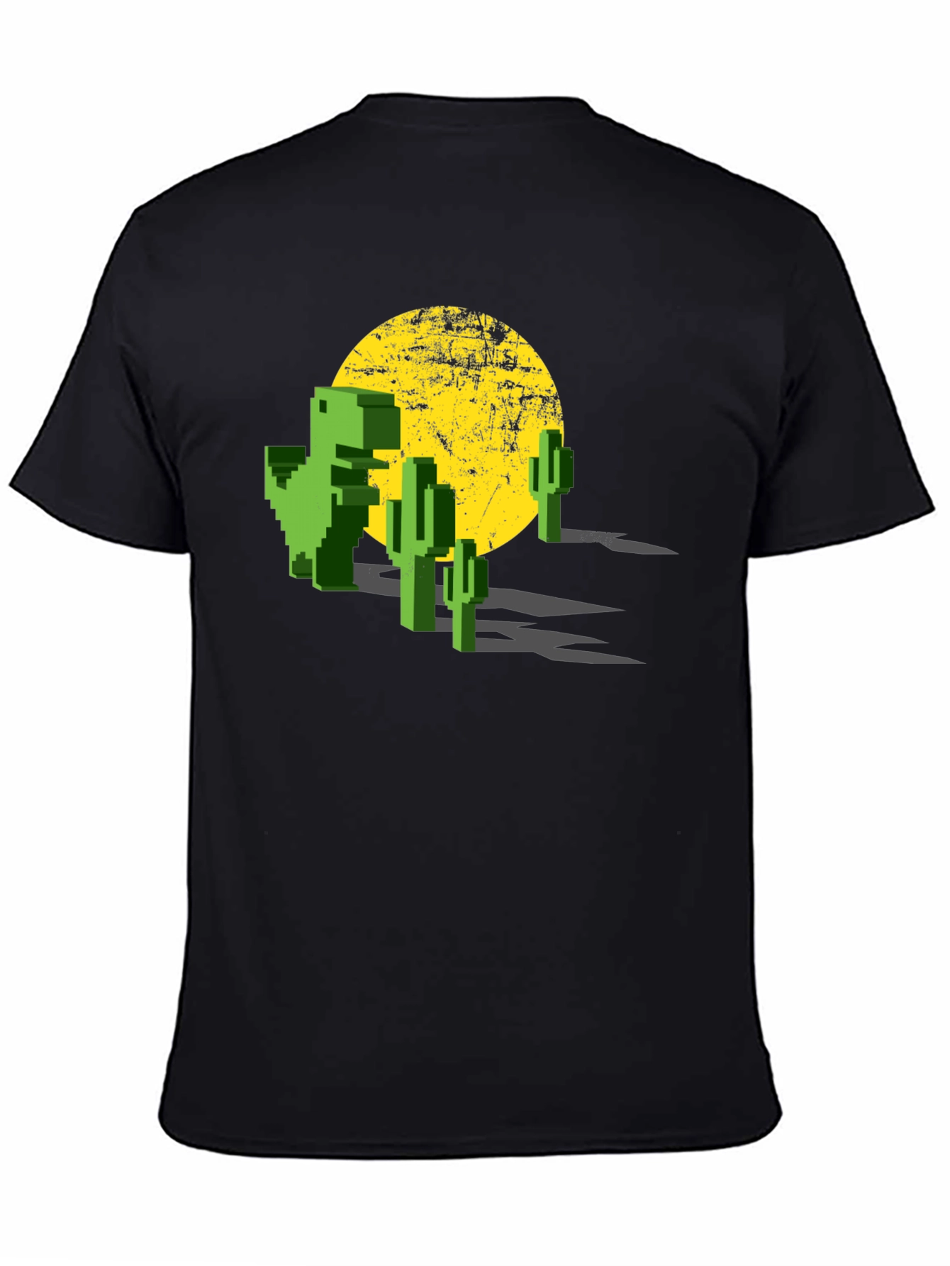 Retro Pixel Dinosaur T-Shirt - Gaming Tee