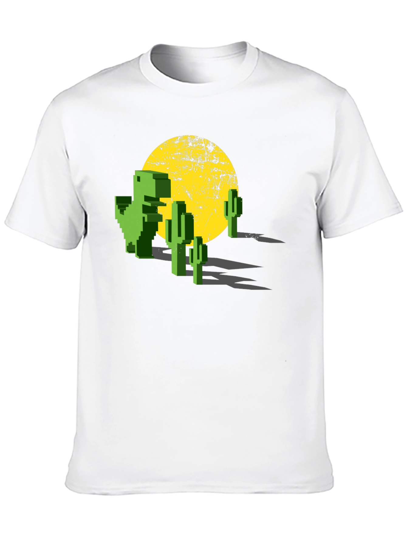 Retro Pixel Dinosaur T-Shirt - Gaming Tee
