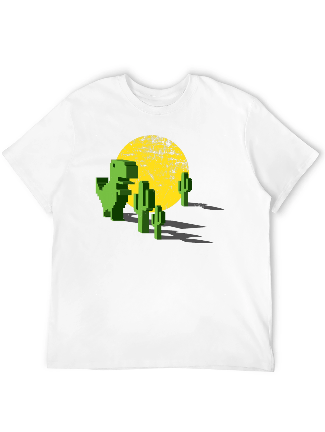 Retro Pixel Dinosaur T-Shirt - Gaming Tee