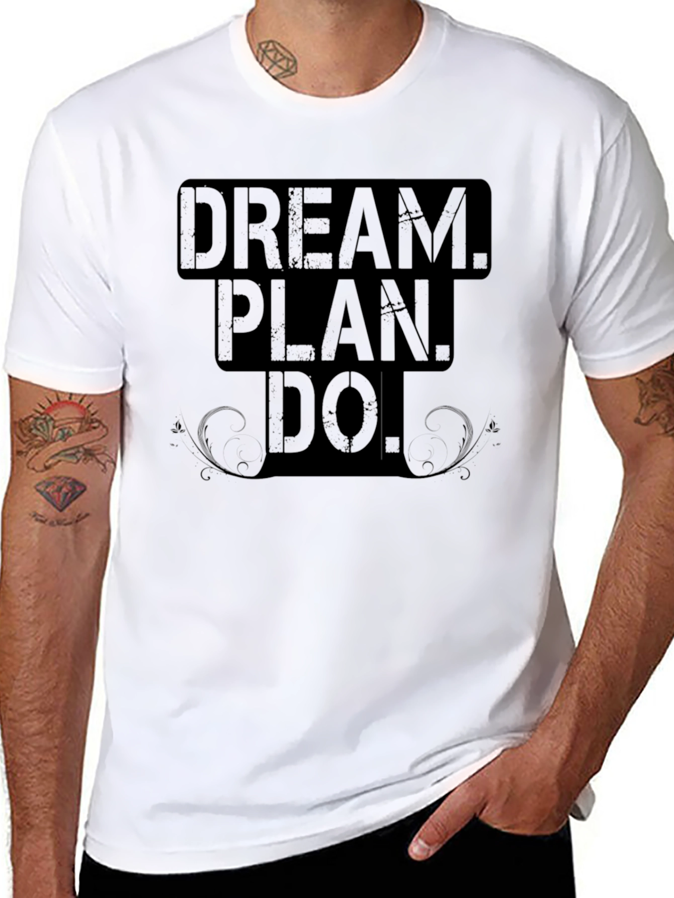 Dream Plan Do Black Graphic Tee