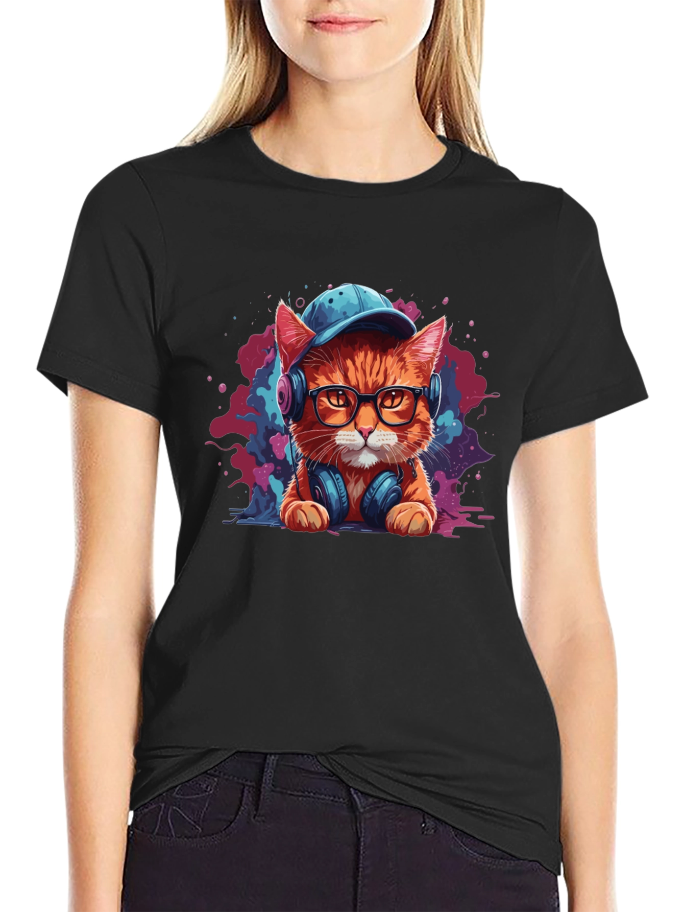 Cool Cat Graphic Tee