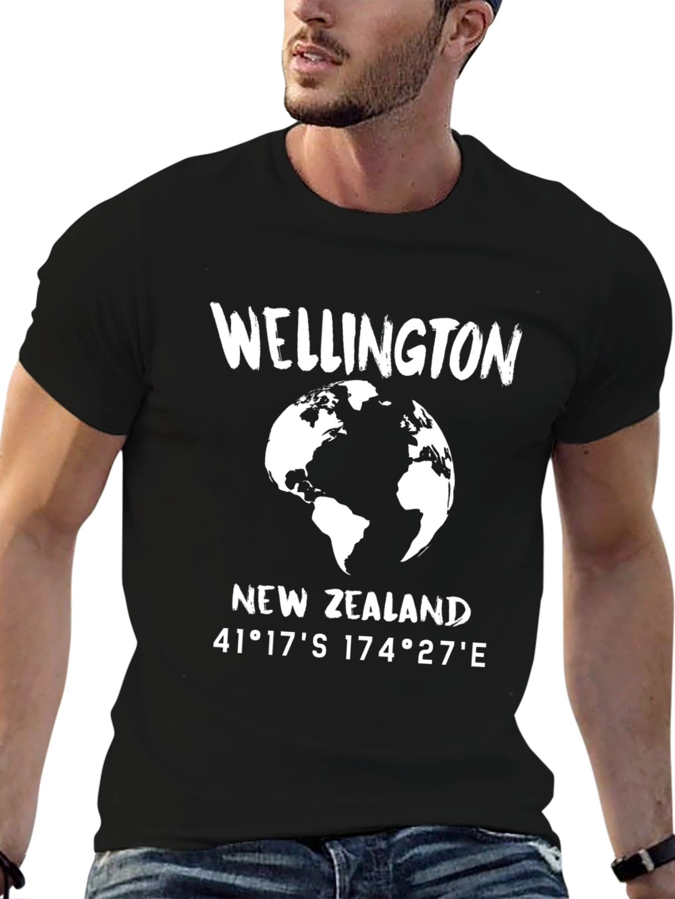 Wellington New Zealand Coordinates T-Shirt