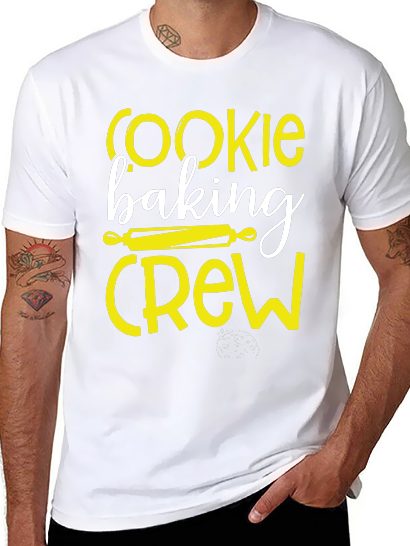 Cookie Baking Crew Black Graphic T-Shirt