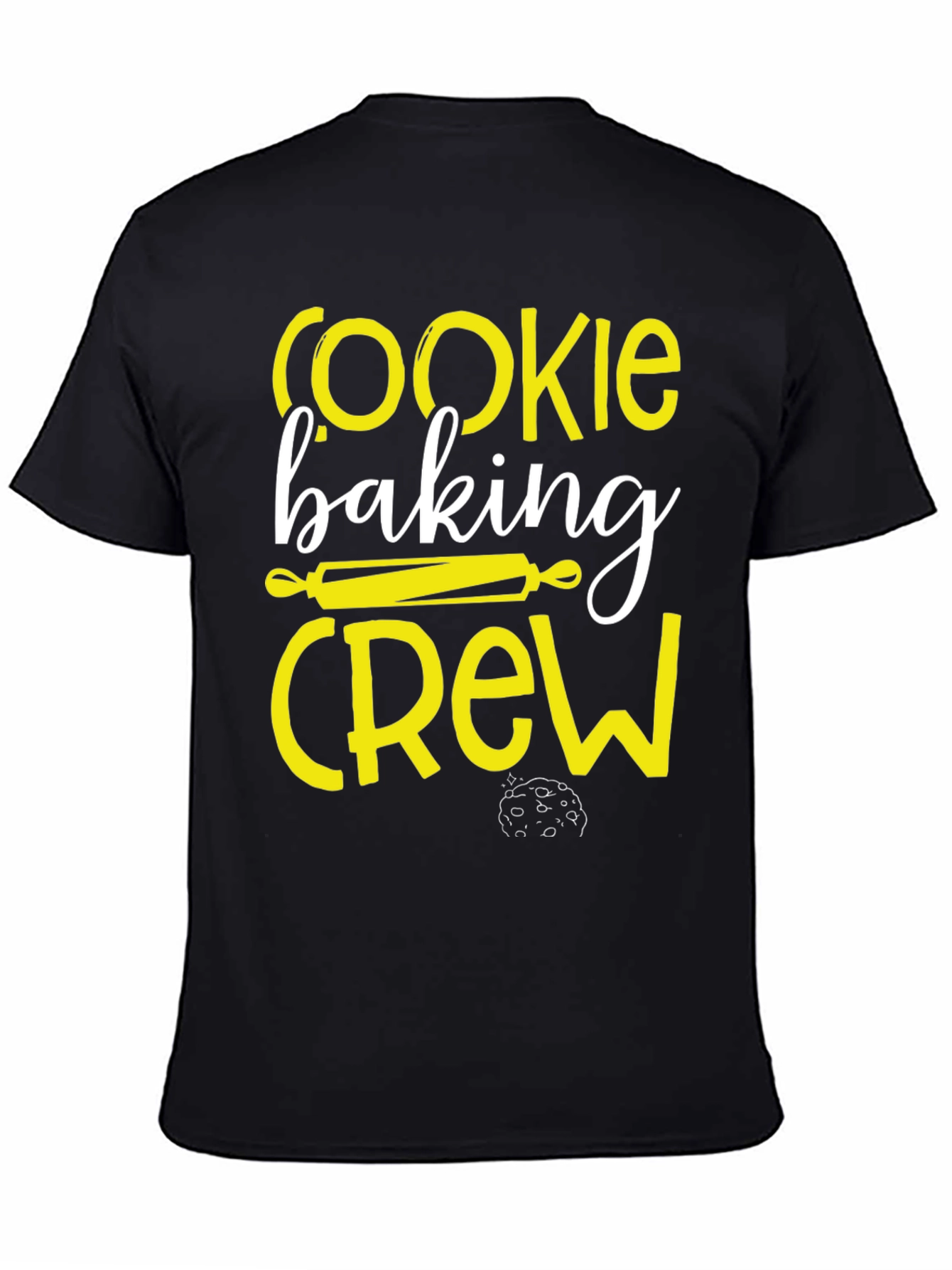Cookie Baking Crew Black Graphic T-Shirt