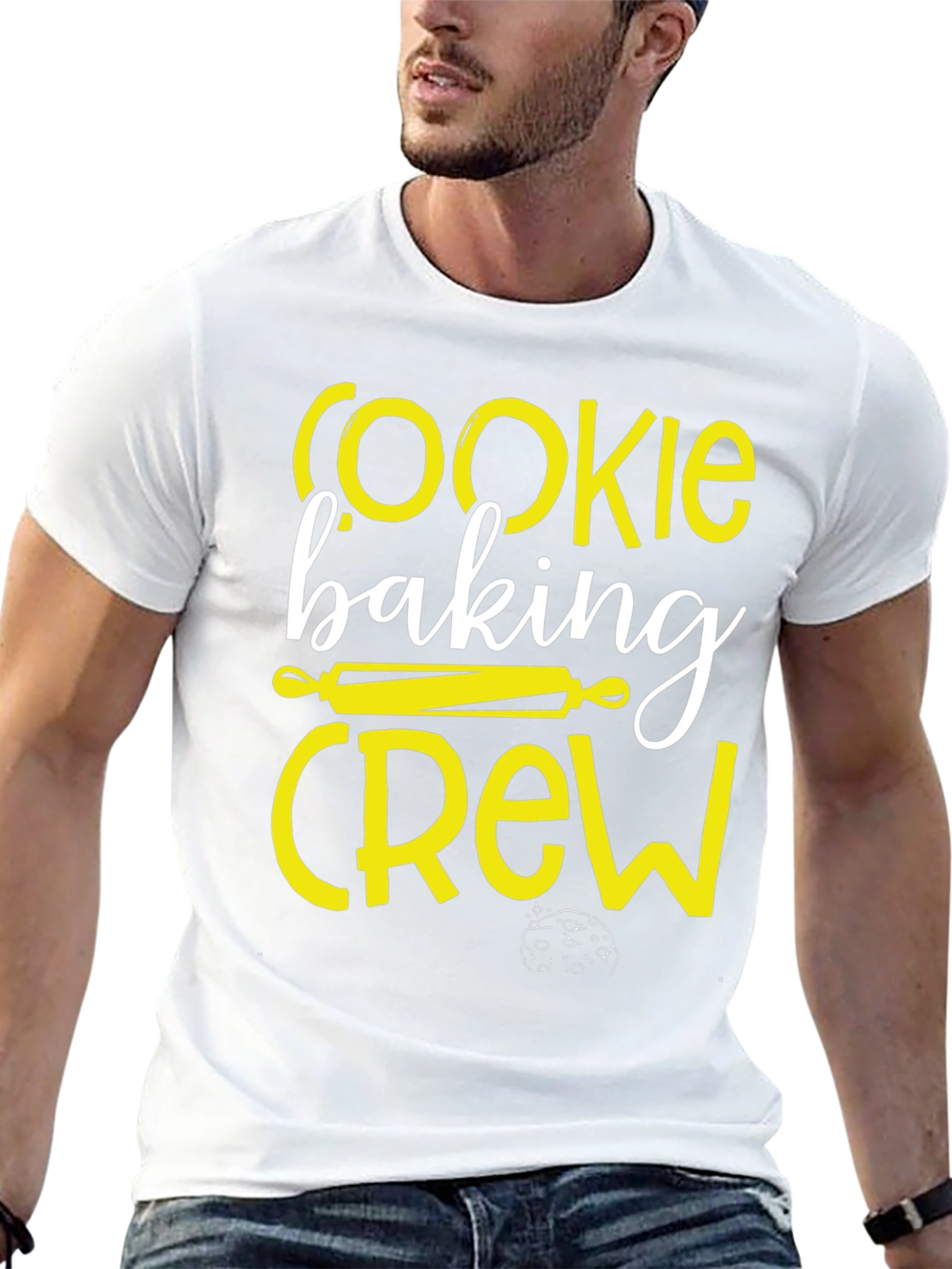 Cookie Baking Crew Black Graphic T-Shirt
