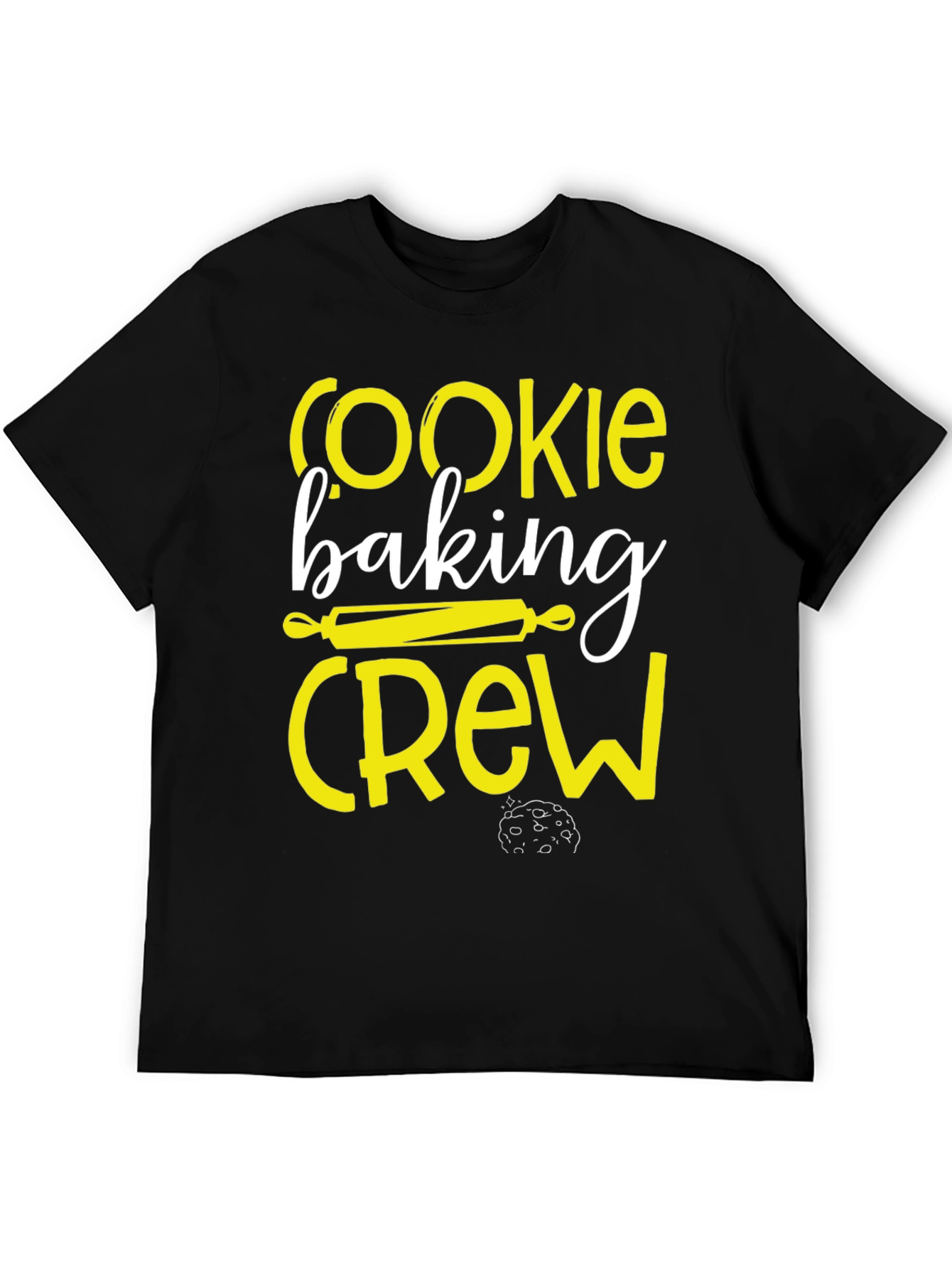 Cookie Baking Crew Black Graphic T-Shirt