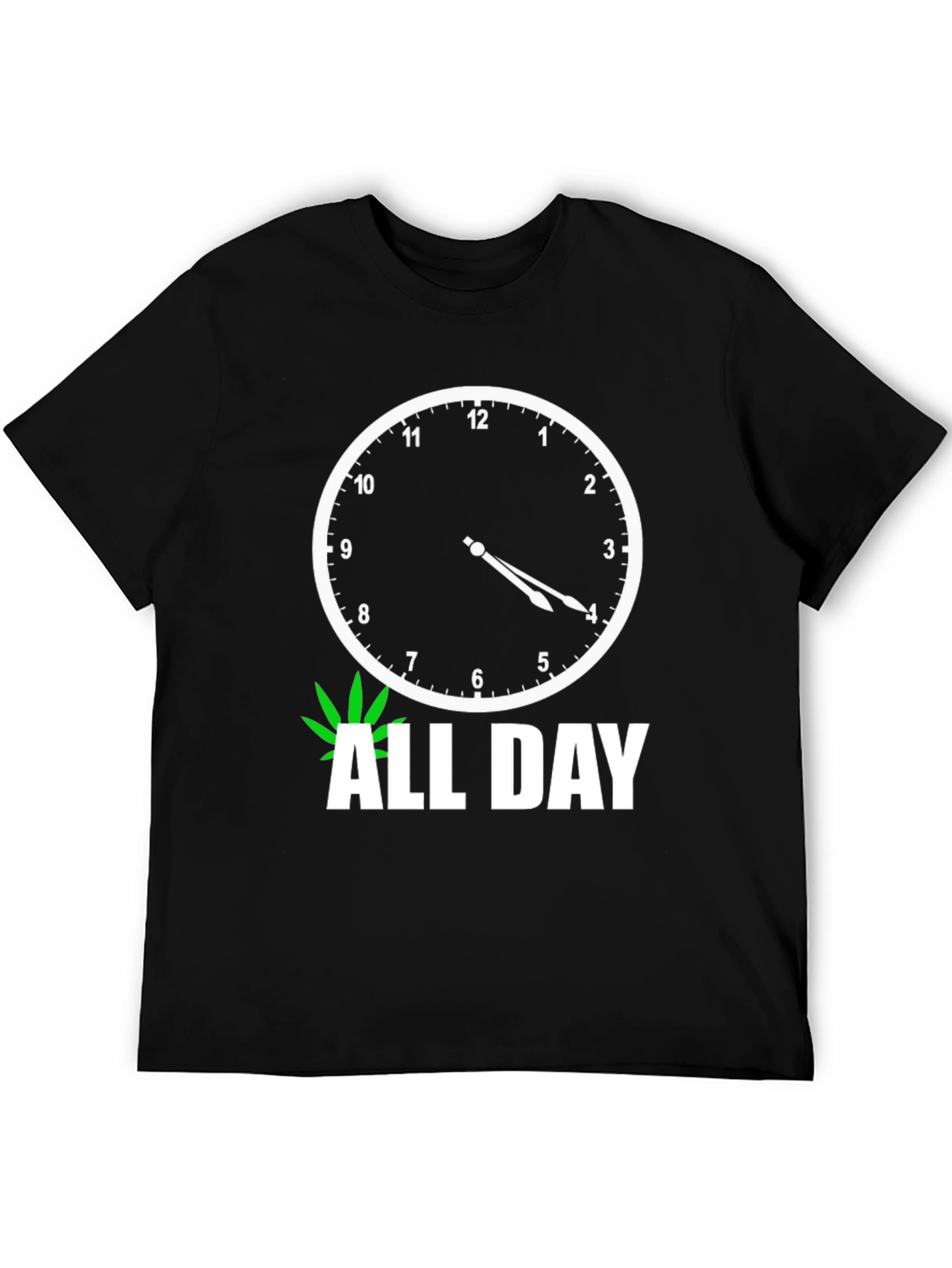 420 All Day Black Graphic Tee