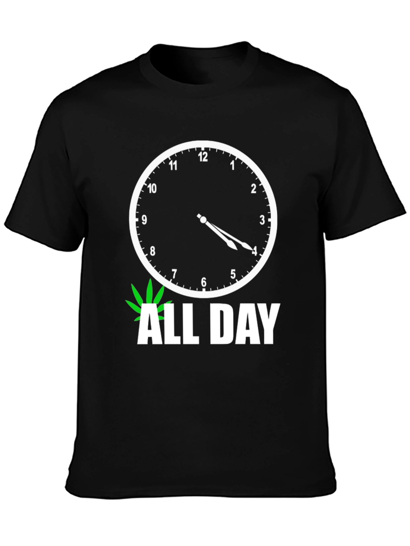 420 All Day Black Graphic Tee