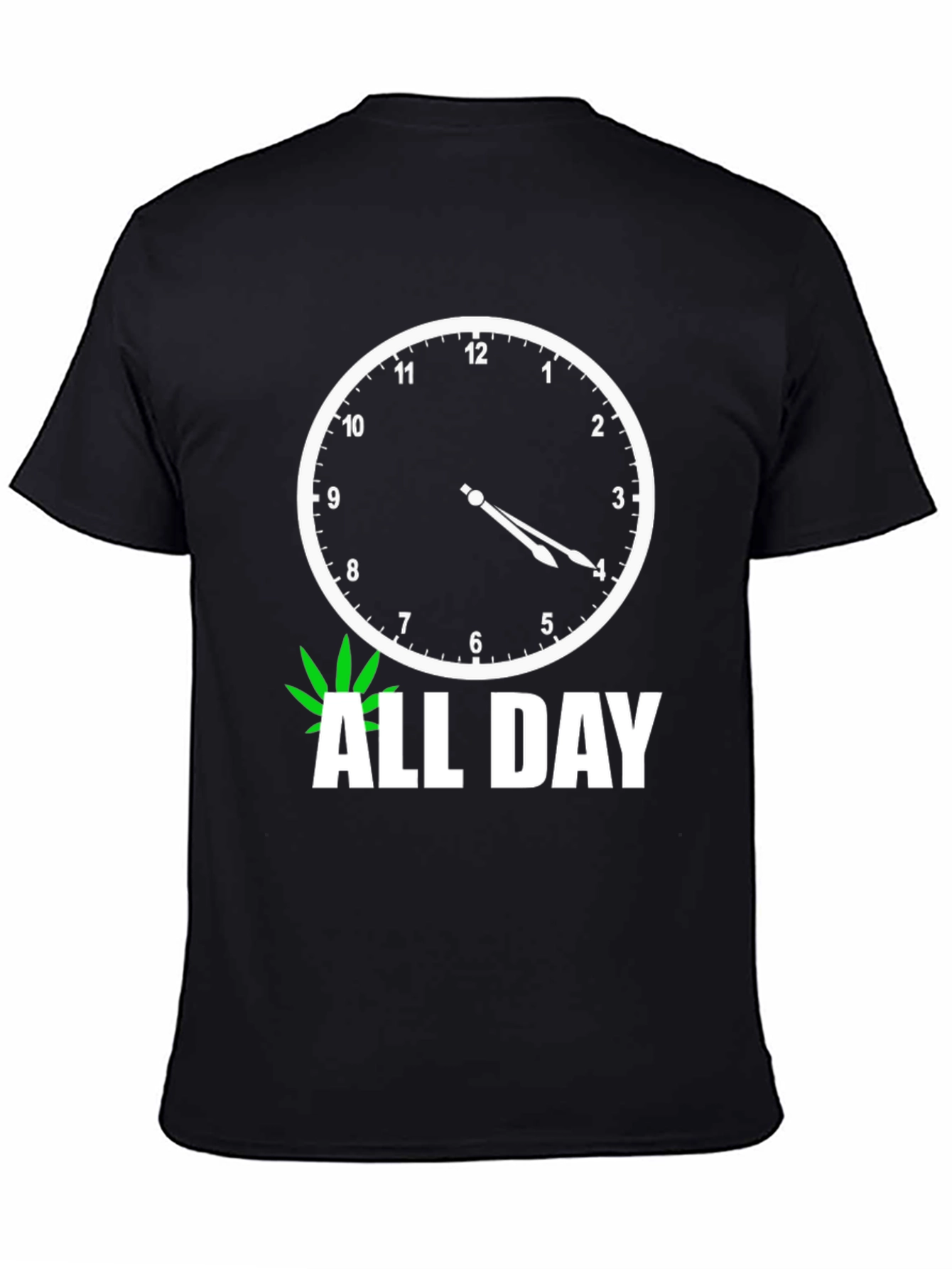 420 All Day Black Graphic Tee