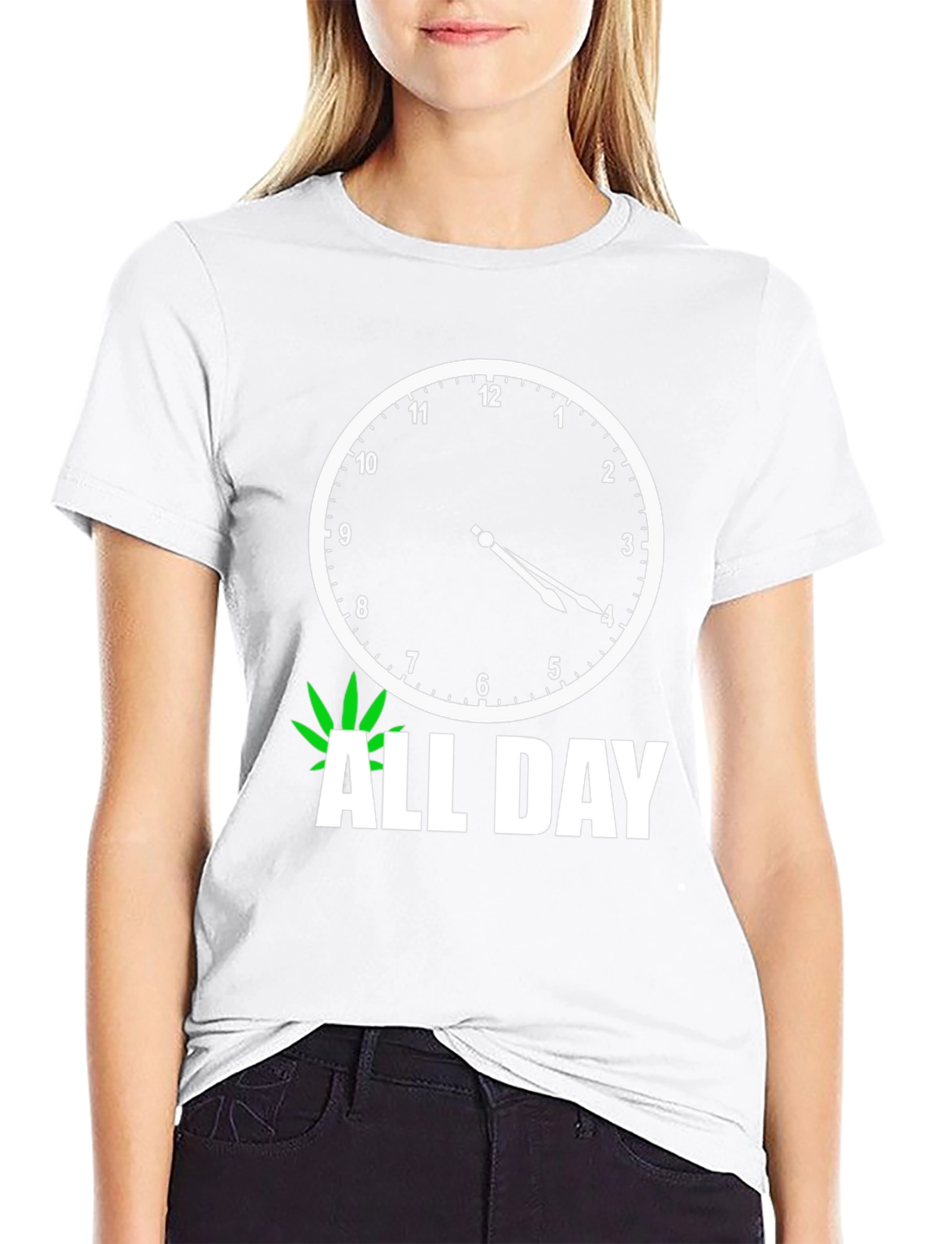 420 All Day Black Graphic Tee